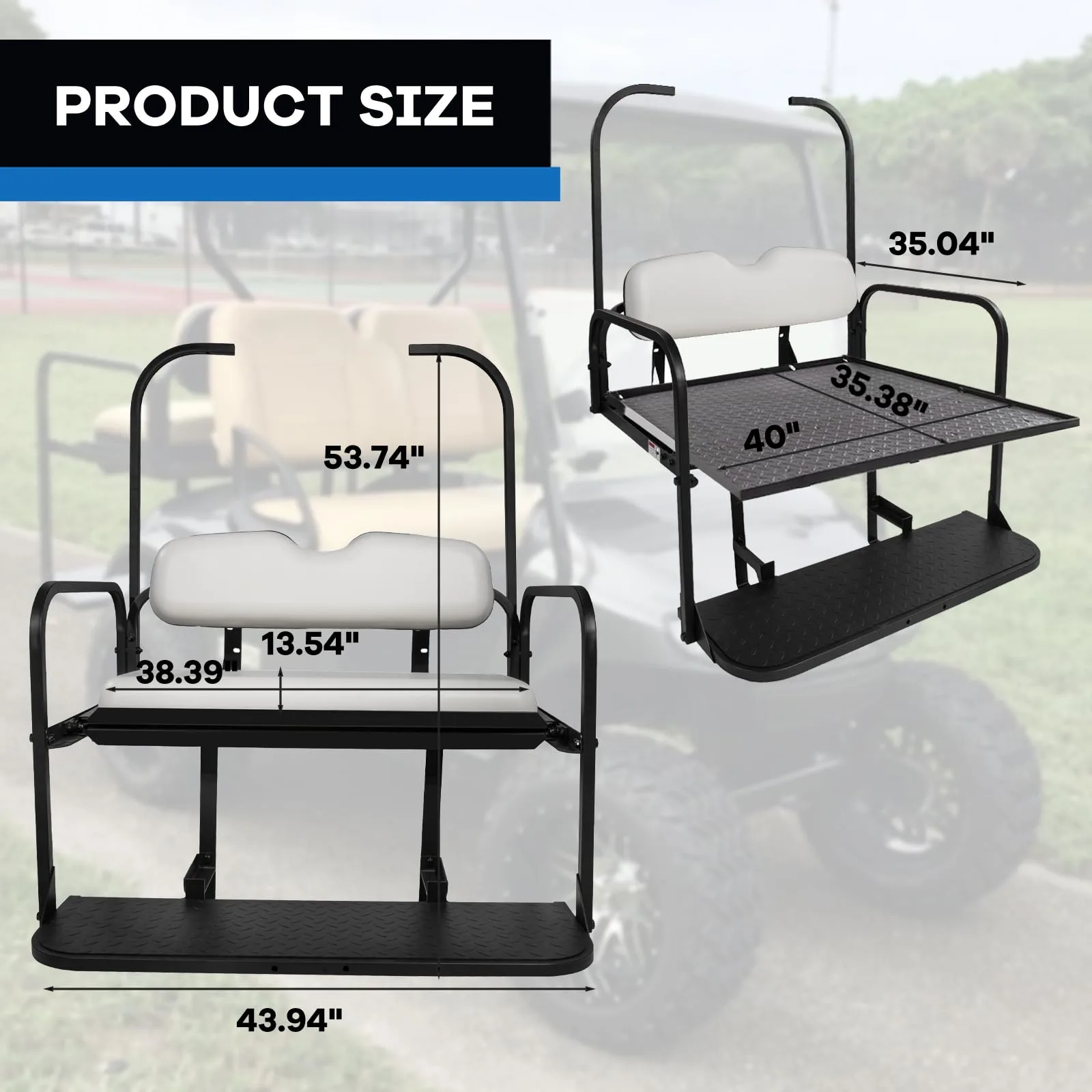 VPAHub R-TSKW Rear Seat Kit for E-Z-GO TXT 1995+ image 3