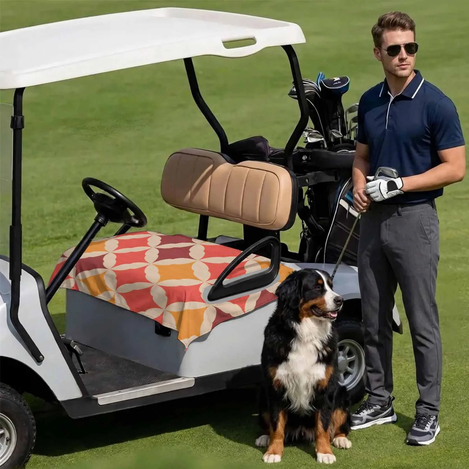 DecorLovee 51x31 Microfiber Golf Cart Seat Cover Towel — DLE202606101781062736278014271 image 3
