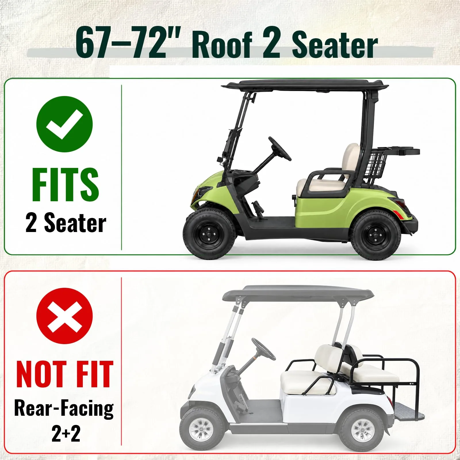 LUPPLE Golf Cart Enclosure for Yamaha G29 Drive2 image 2