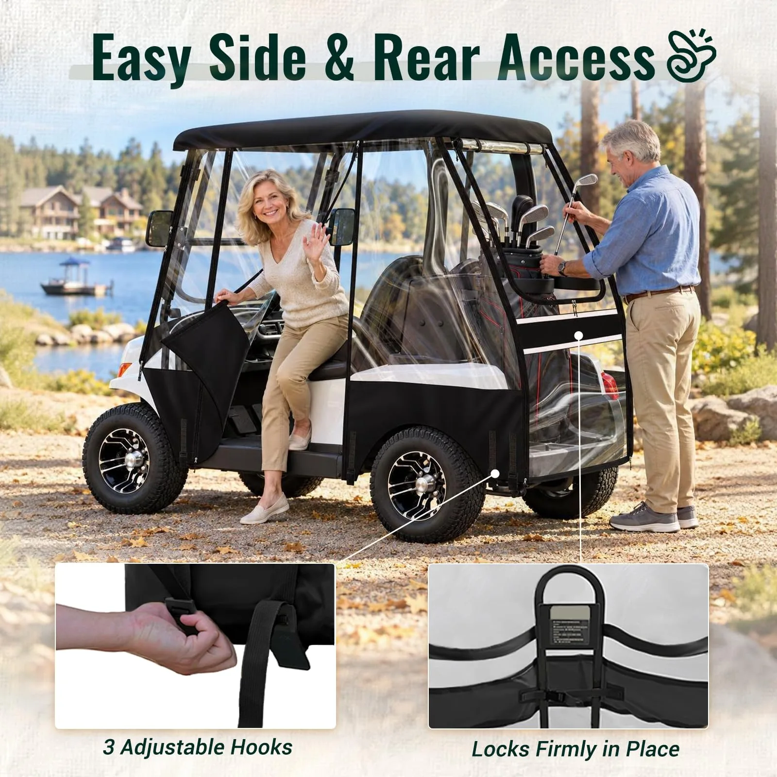 LUPPLE Golf Cart Enclosure for Yamaha G29 Drive2 image 4