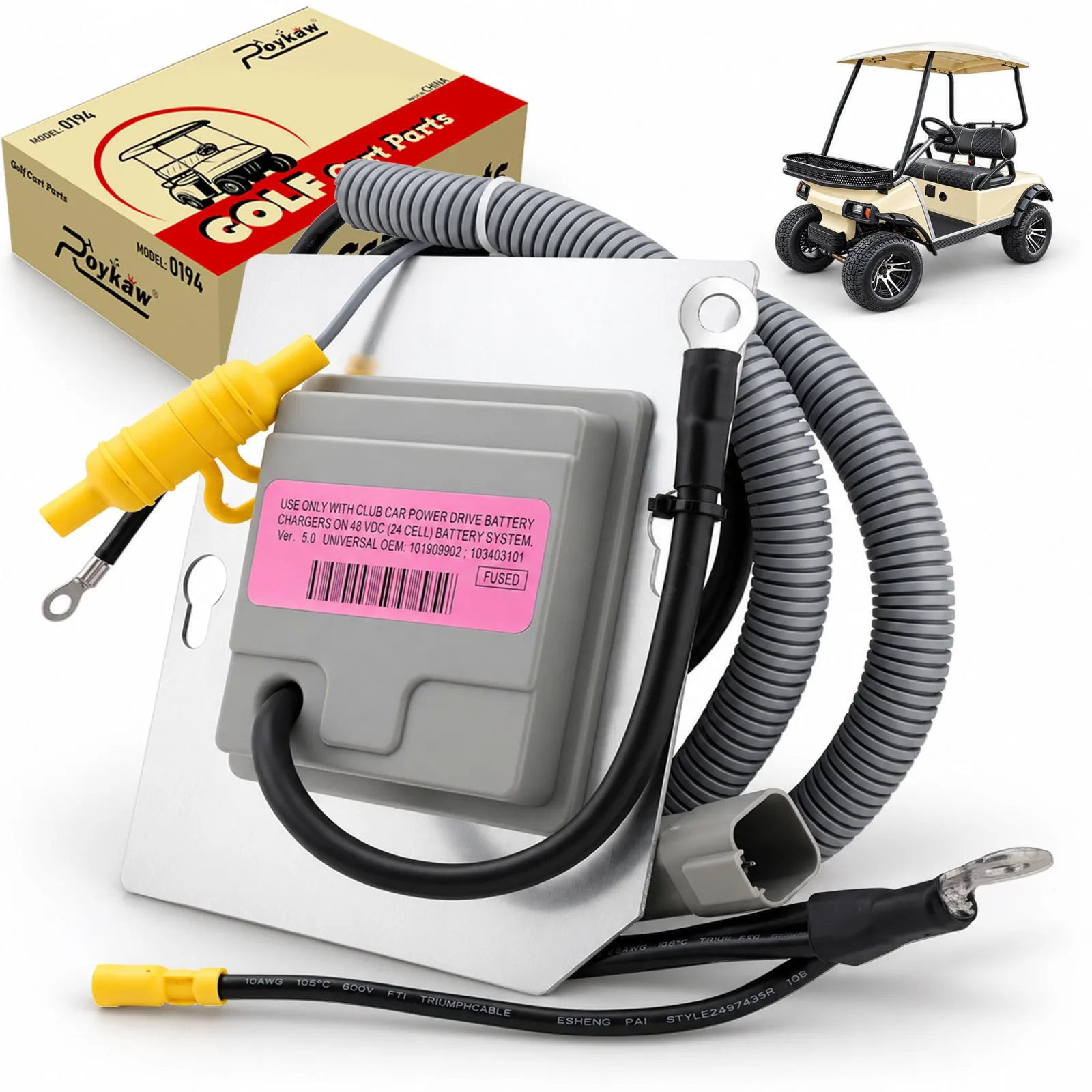 Roykaw G-0230N 48V OBC for Club Car DS and IQ 10