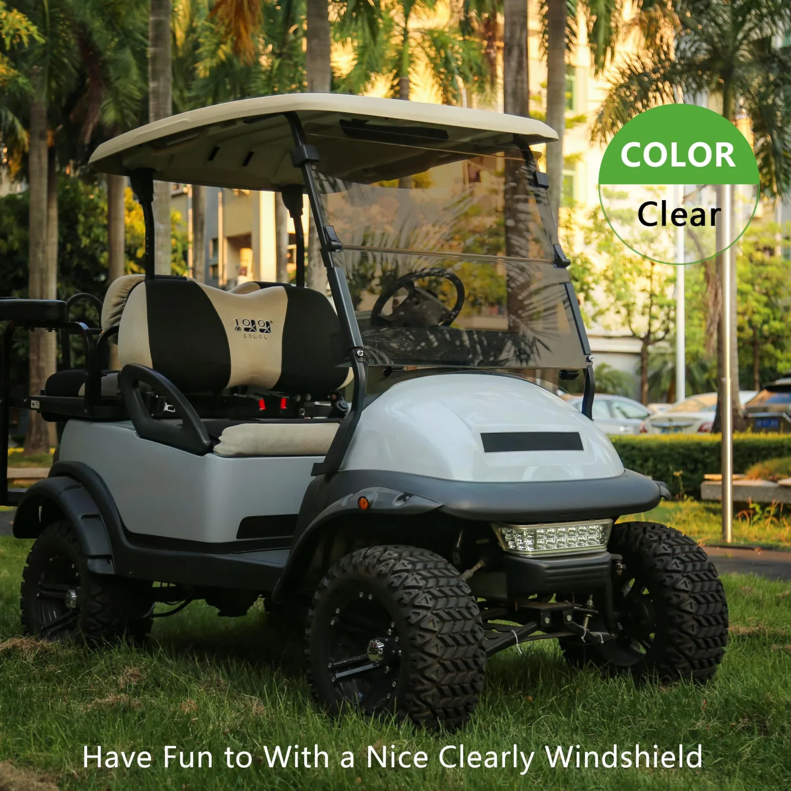 10L0L 15 Amp Charger & Windshield for Club Car Precedent image 2