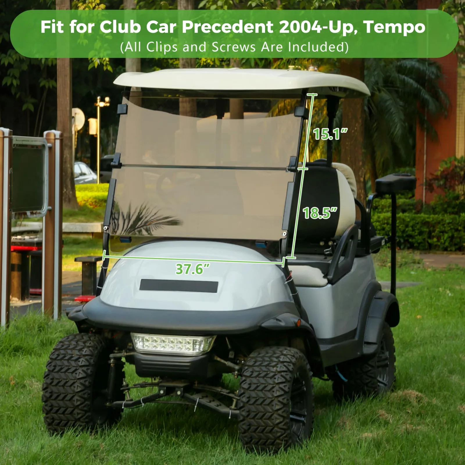 10L0L 15 Amp Charger & Windshield for Club Car Precedent image 4