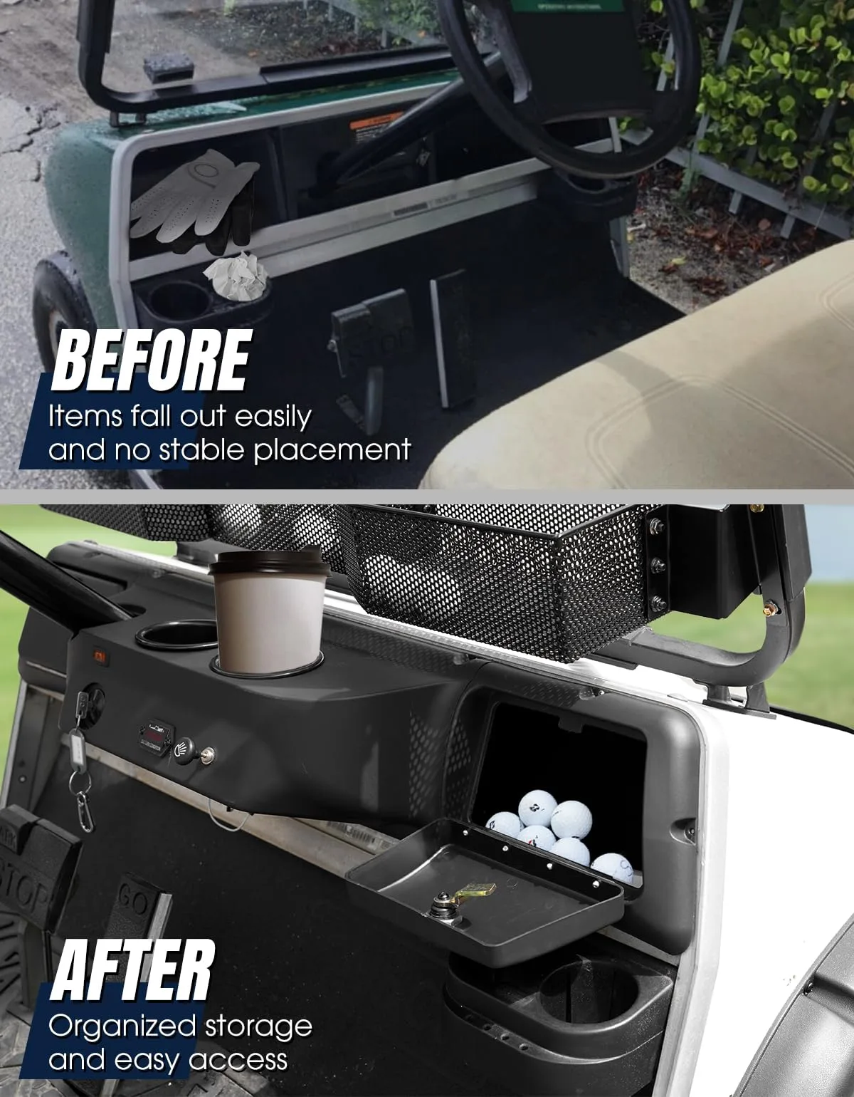 Dacalo Dash Cover Assembly for Club Car DS 1982+ image 2
