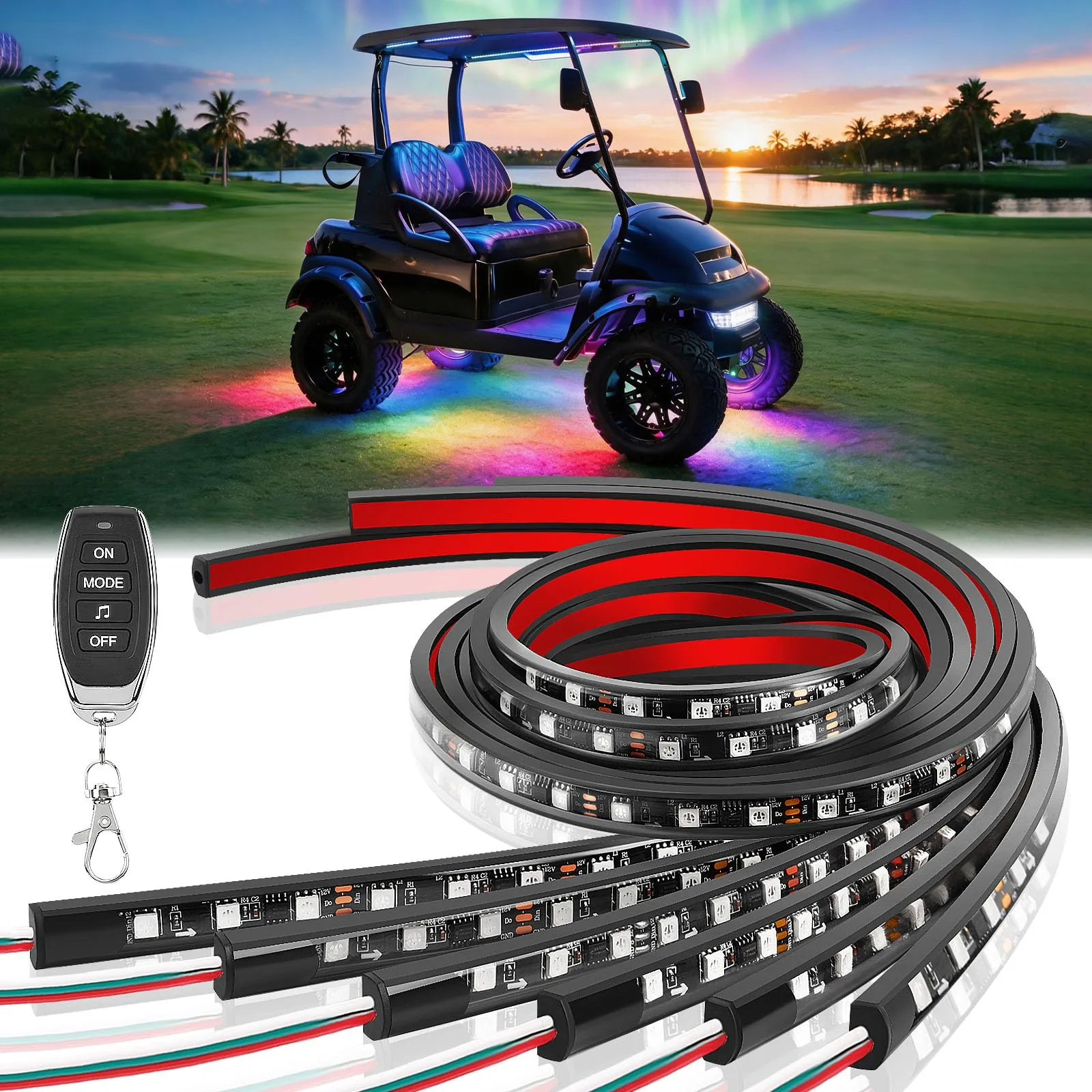 DRIVE UP Golf Cart Underglow LED Light Kit DU00306