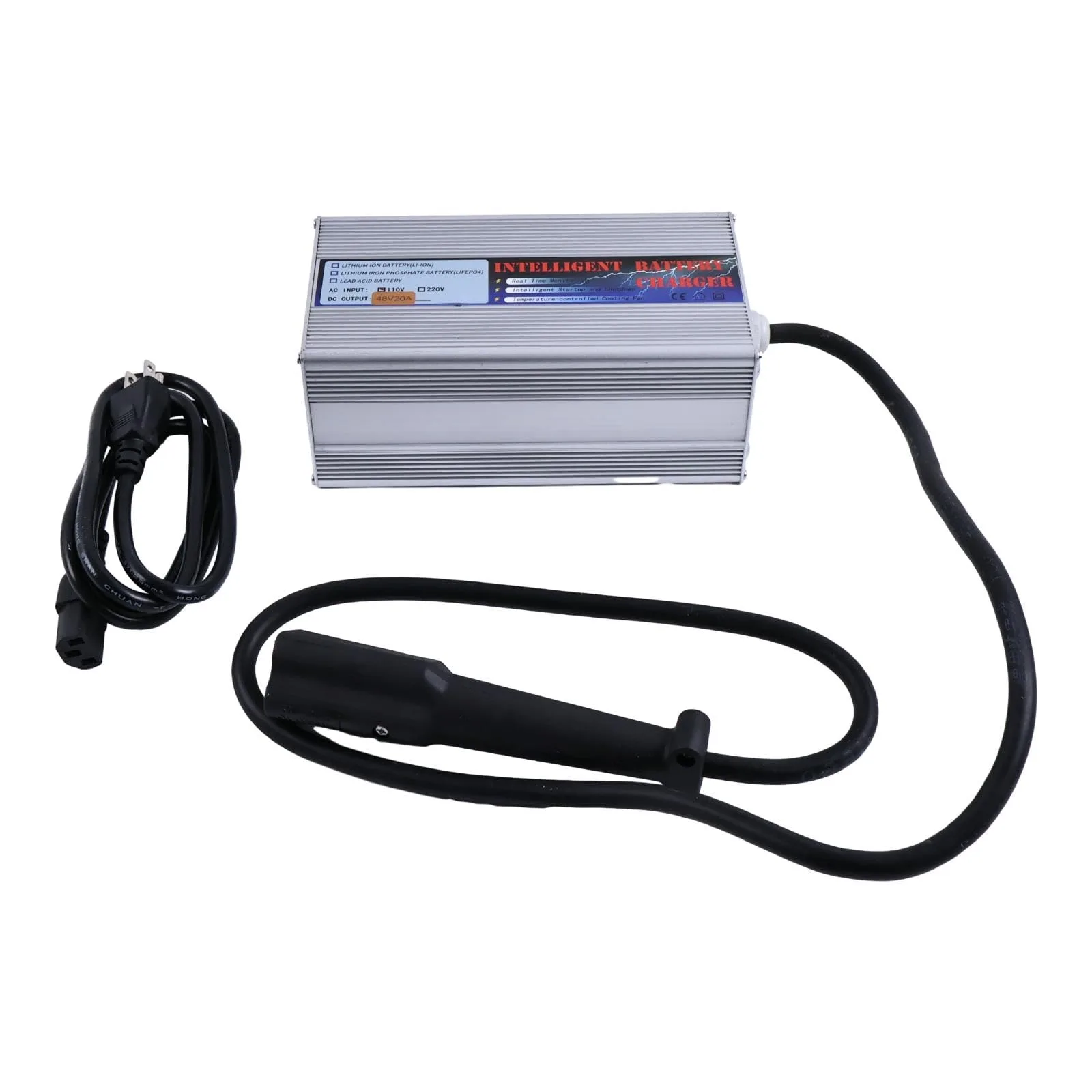 HOLDWELL 48V 20A Golf Cart Charger — 3‑Pin Plug for Yamaha Drive G29 image 3