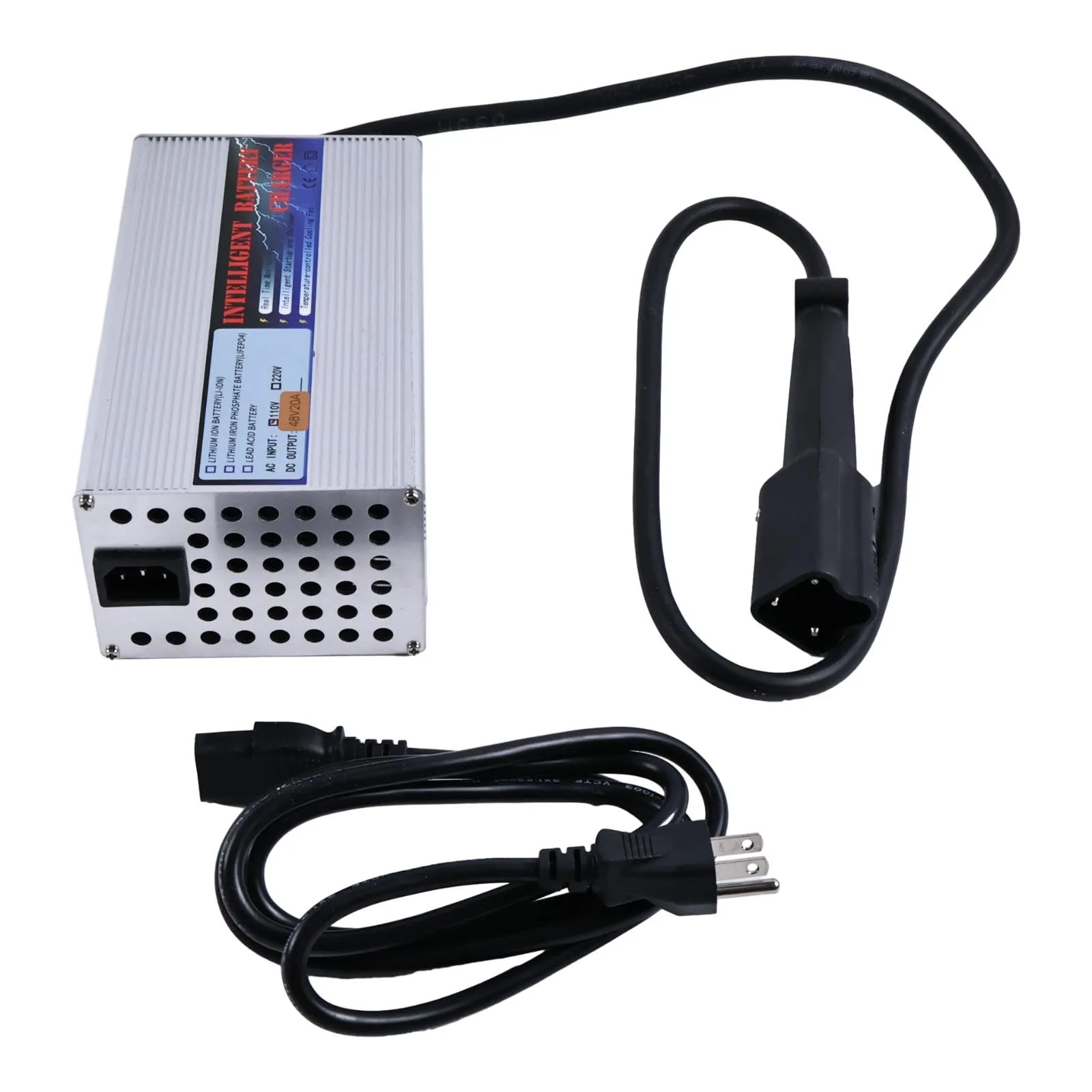 HOLDWELL 48V 20A Golf Cart Charger — 3‑Pin Plug for Yamaha Drive G29 image 4
