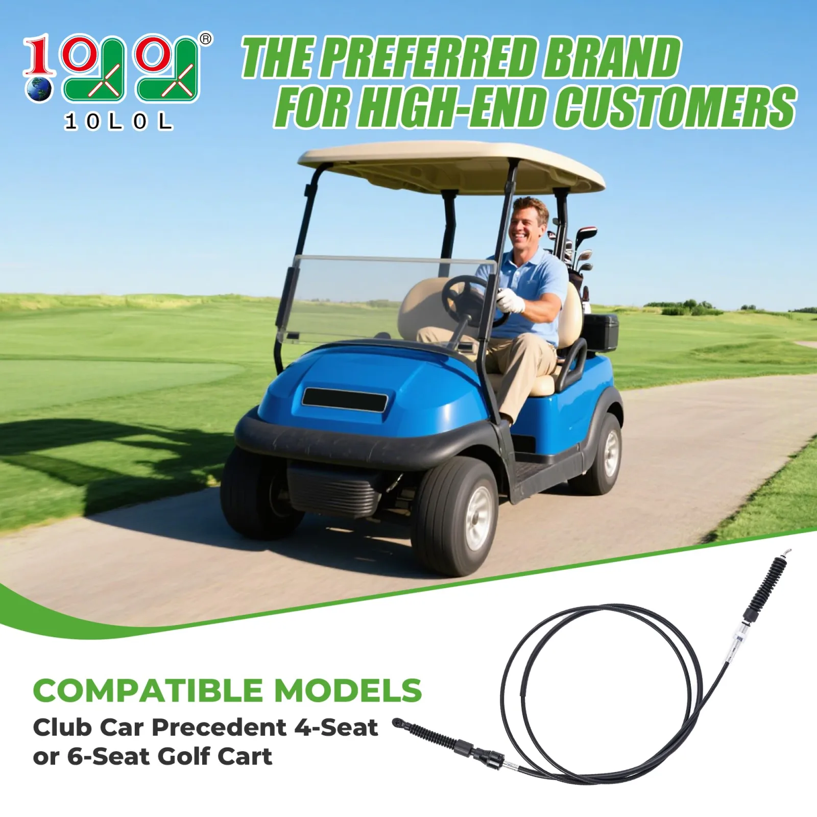 10L0L Club Car Precedent Shift Cable 105038803 image 2