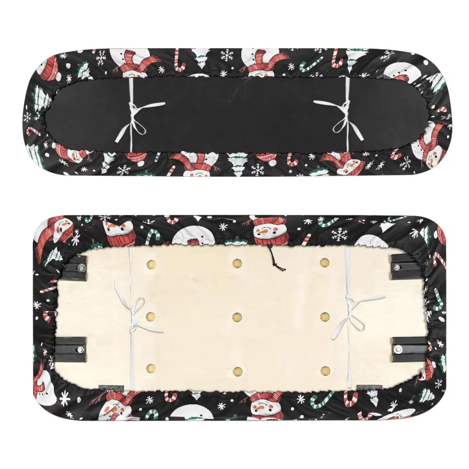 Quidrwyo Christmas Snowman Golf Cart Seat Cover Set image 2