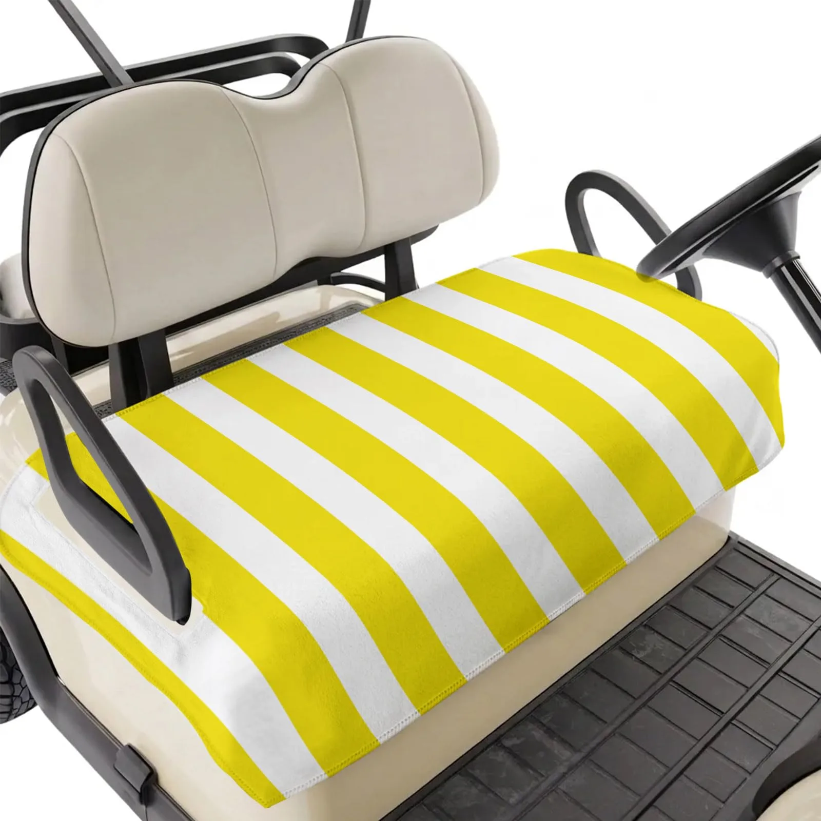 BEMIGO Yellow Golf Cart Seat Cover, 51 x 31 Inches