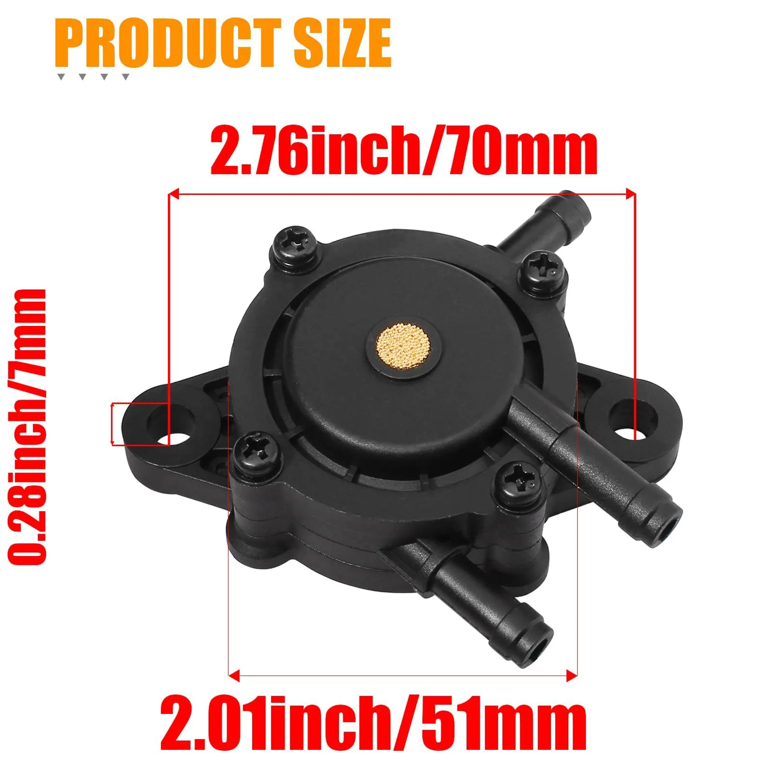 Unifizz Q61099A Electric Fuel Pump for Gas Golf Carts image 3