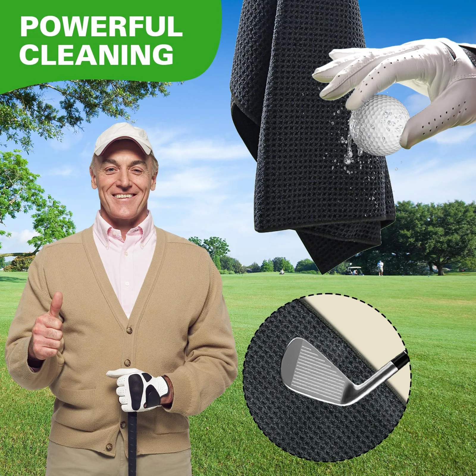 Orle Oko Golf Cart Ball Washer and Club Cleaner Kit image 3