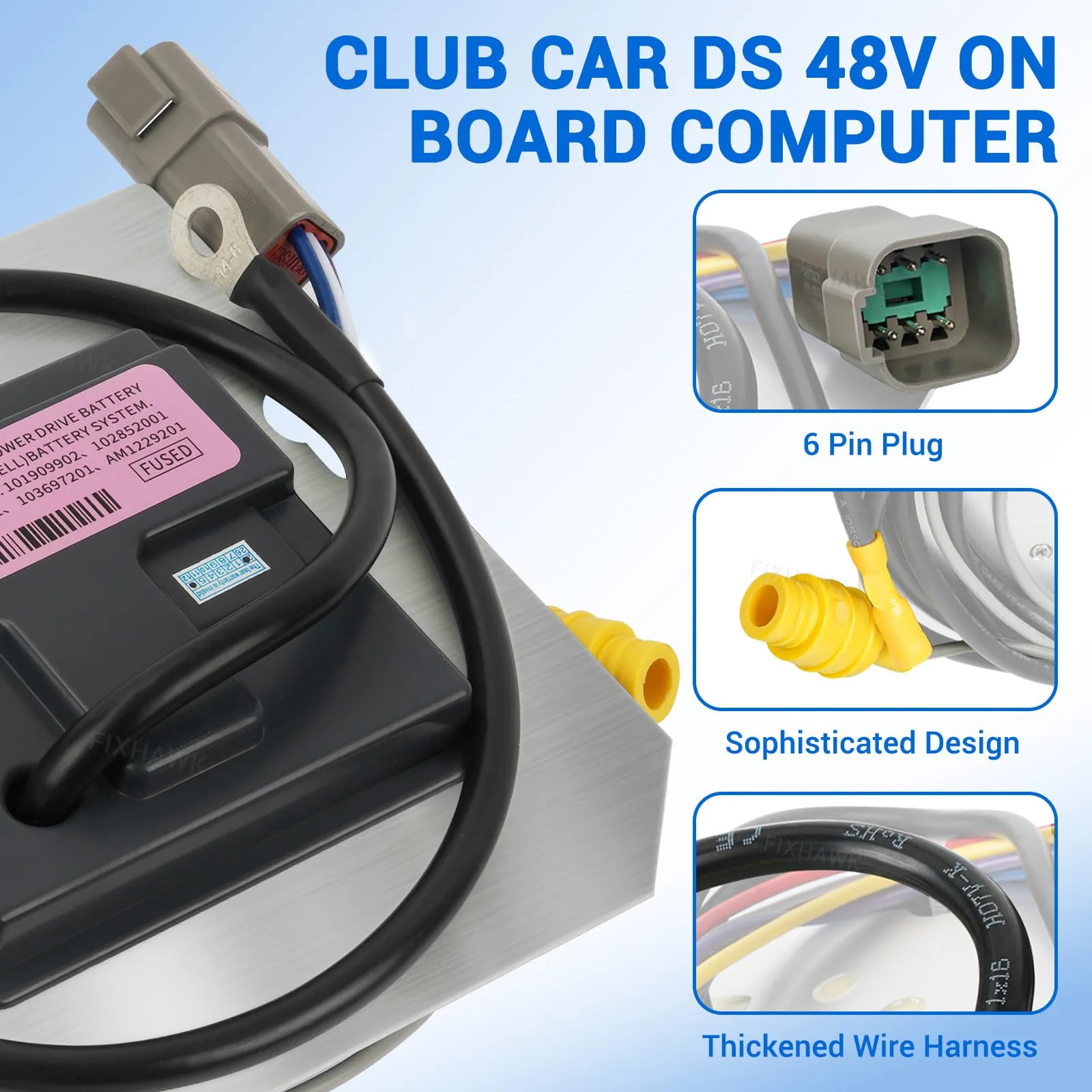 FIXHAWK 48V OBC for Club Car DS Regen II image 2