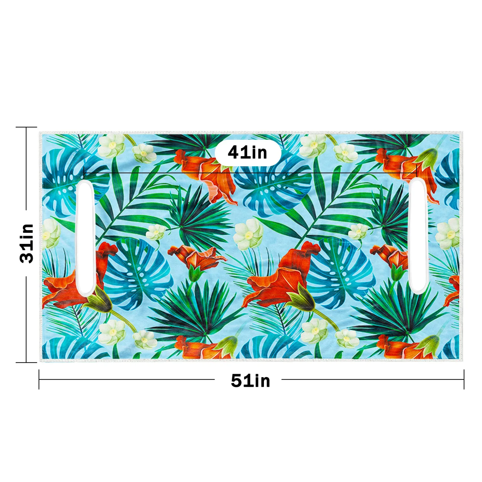 ENYORSEL Tropical Floral Golf Cart Seat Cover 51x31 in (B0B88B6D4K) image 4