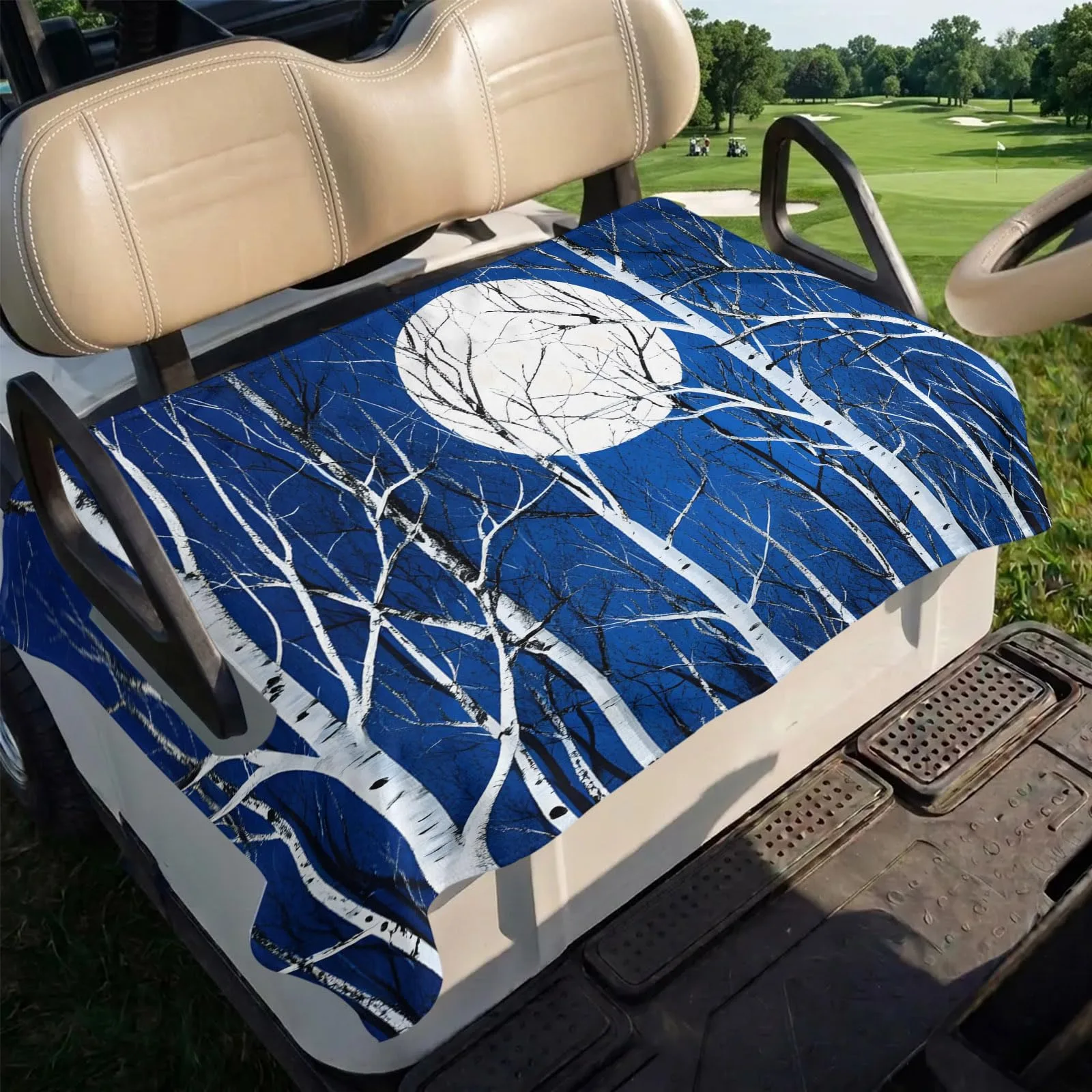 Trosturdspn Golf Cart Seat Cover, 51 x 31 in image 4