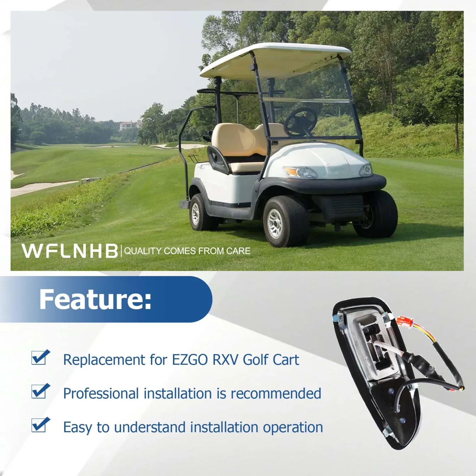 WFLNHB 12V LED Light Kit for E-Z-GO RXV 2008-2015 image 4