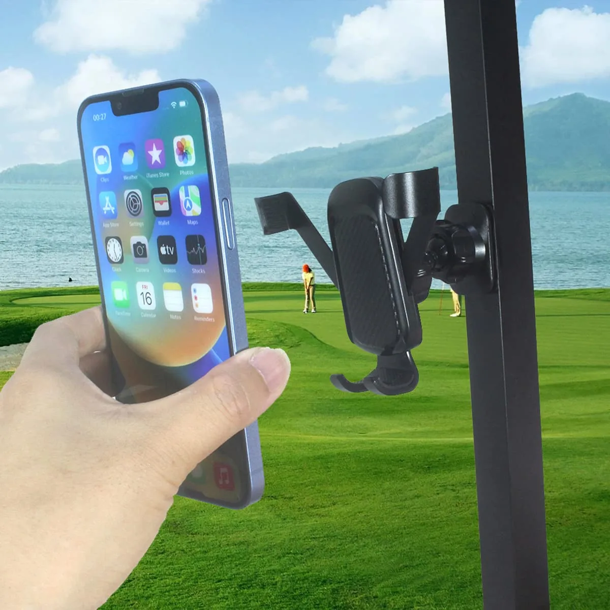 HKOO Magnetic Golf Cart Phone Mount Holder image 2