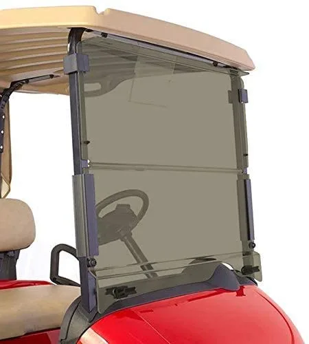 Scaller AT-60-C Tinted Folding Windshield for E-Z-GO RXV