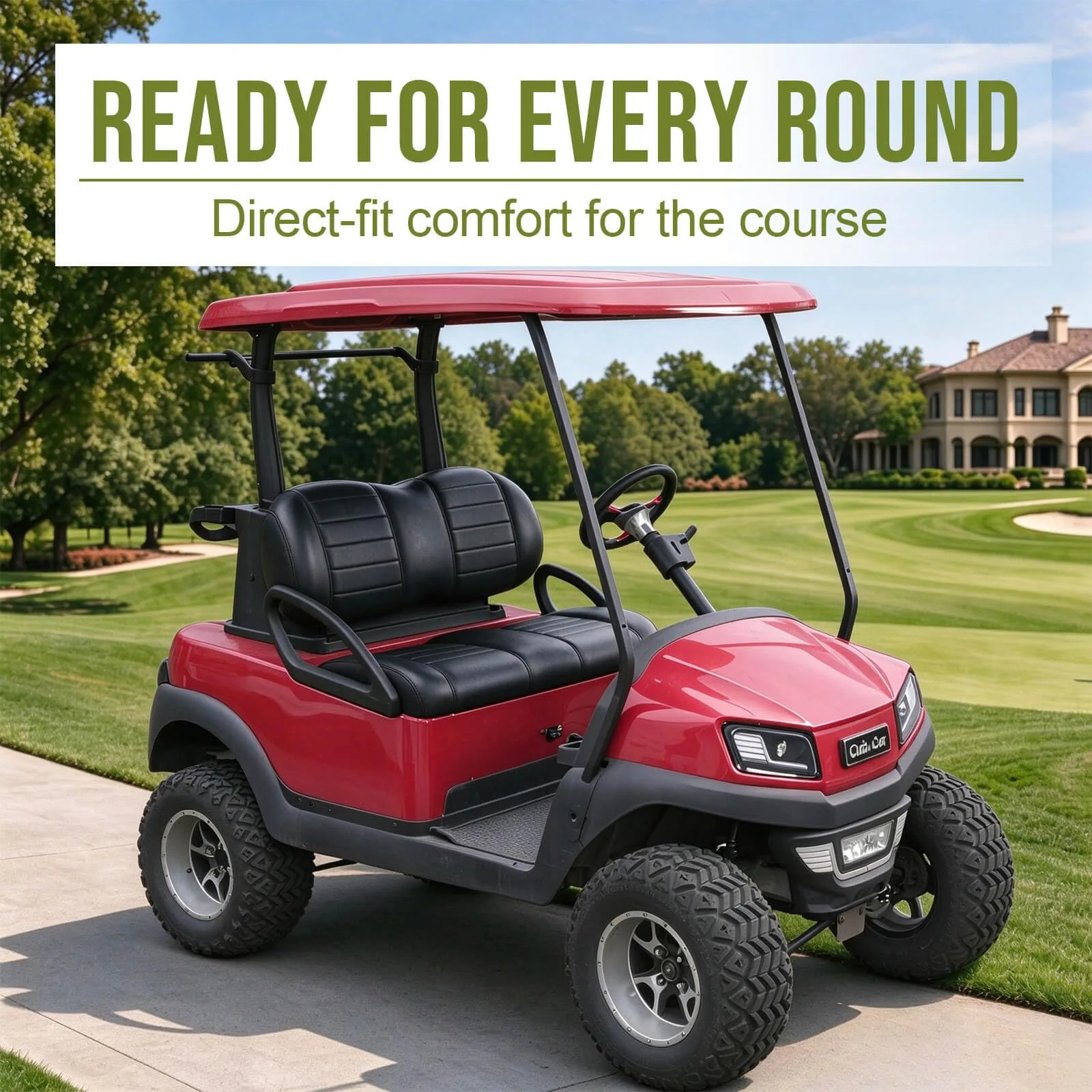 NOKINS Front Seat Cushion Kit for Club Car Precedent 2012+/Tempo/Onward - WGN30015-FK-PB image 2