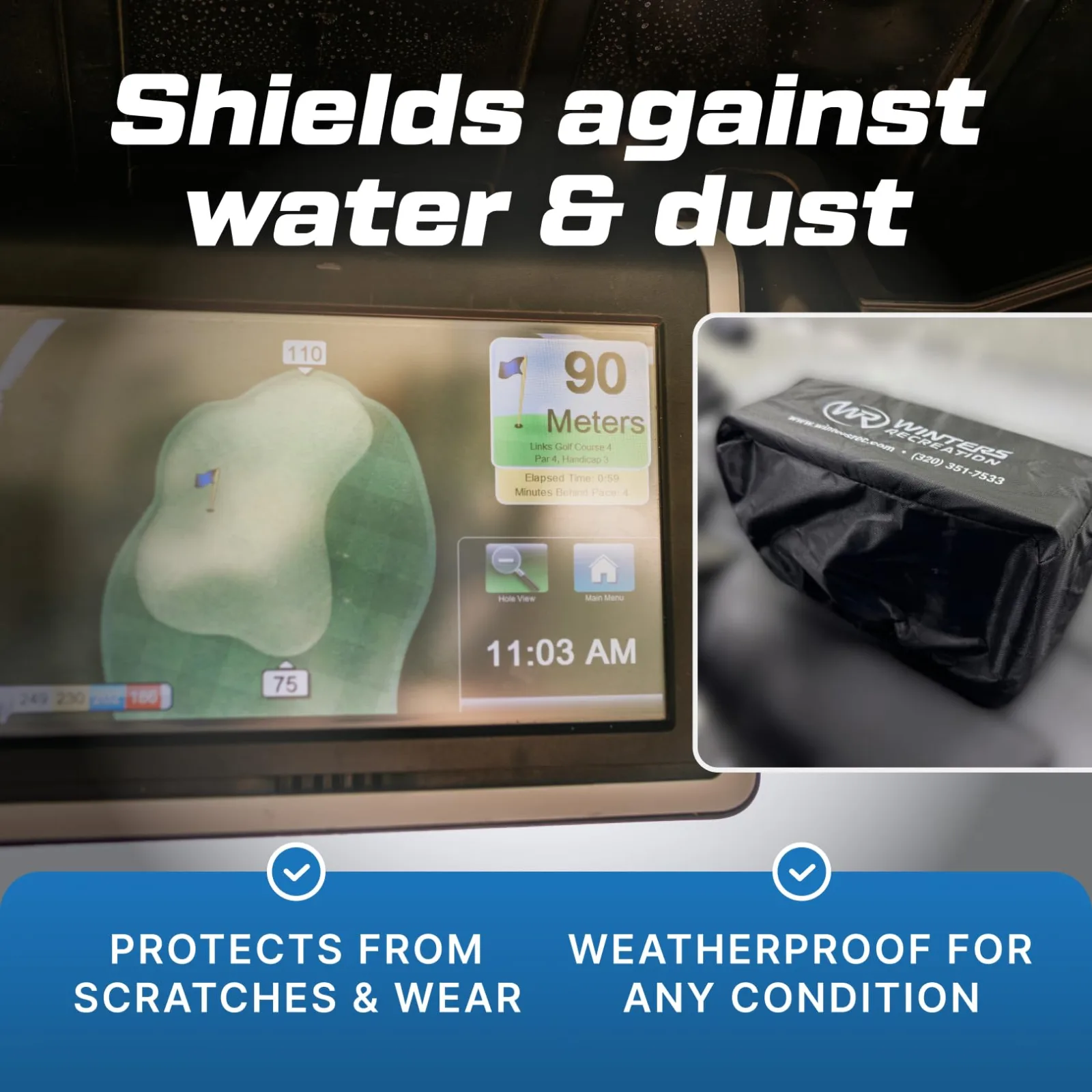 Generic Waterproof Golf Cart Touchscreen Cover WR-EVO-SC image 2