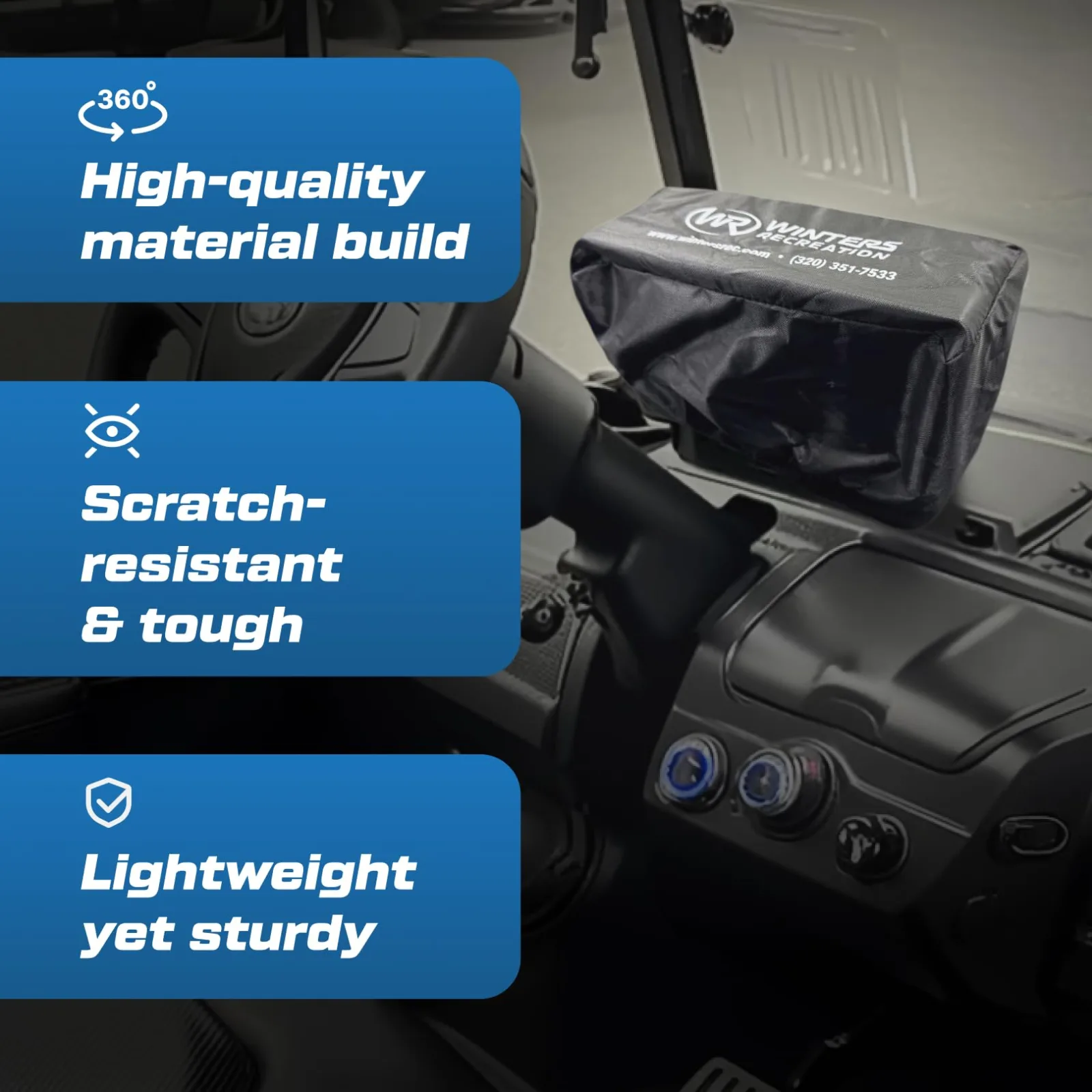 Generic Waterproof Golf Cart Touchscreen Cover WR-EVO-SC image 3