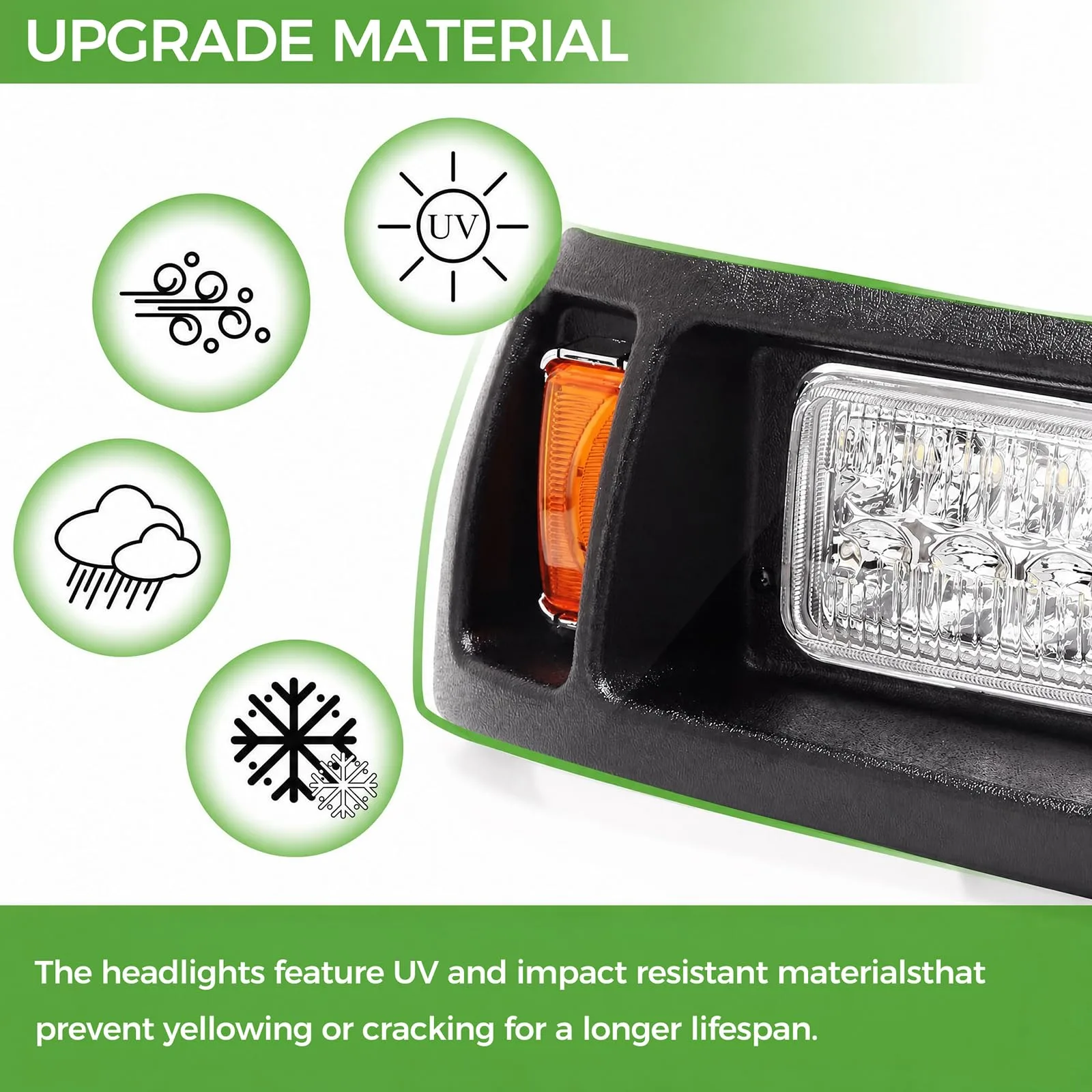 12V LED Light Kit for Club Car DS 1993-Up image 2