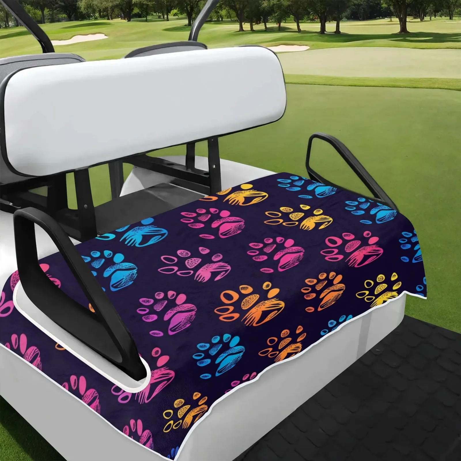 Tiveruda Golf Cart Seat Cover for Double Seats, 51 x 31 in