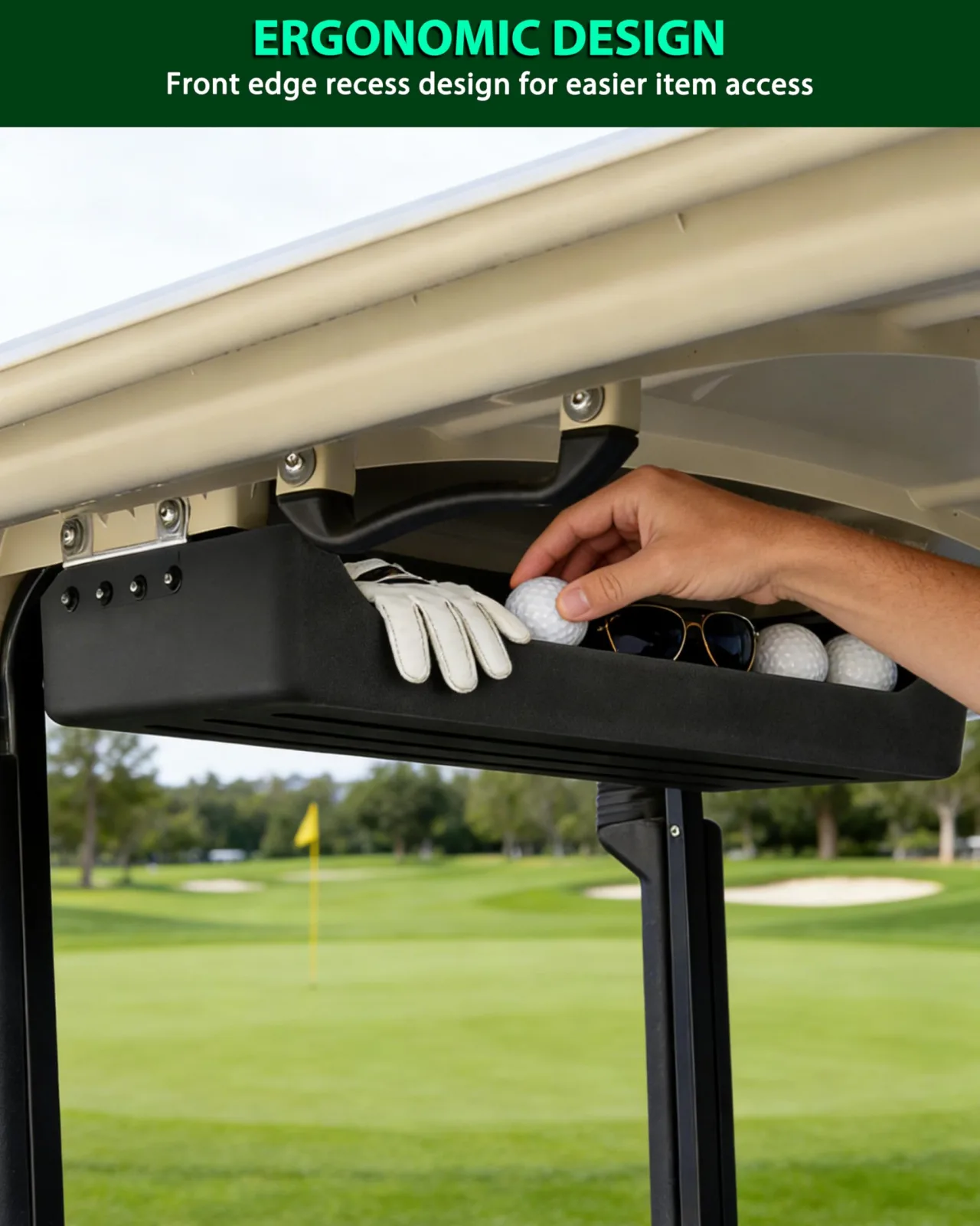 POKIAUTO Rear Overhead Storage Tray for Yamaha Drive2 G29 - UMG-251247 image 3