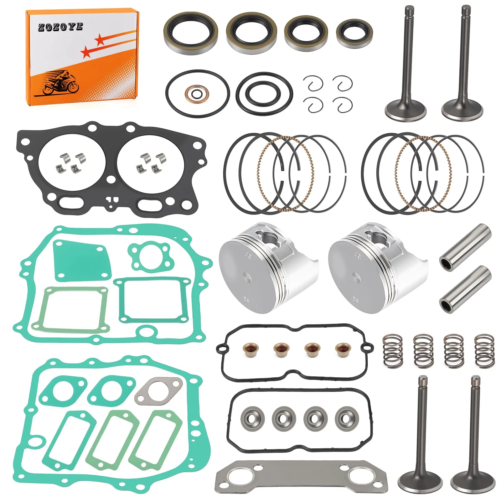 zozoye E-Z-G-O 350cc Engine Top End Rebuild Kit 72505-G01 image 2