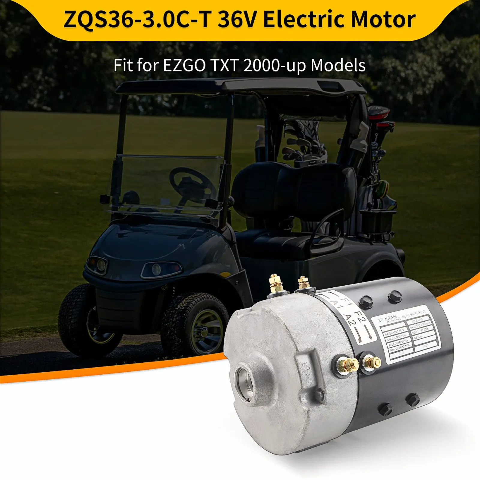 Cotether 73445-G02 36V Motor for E-Z-GO TXT PDS image 2
