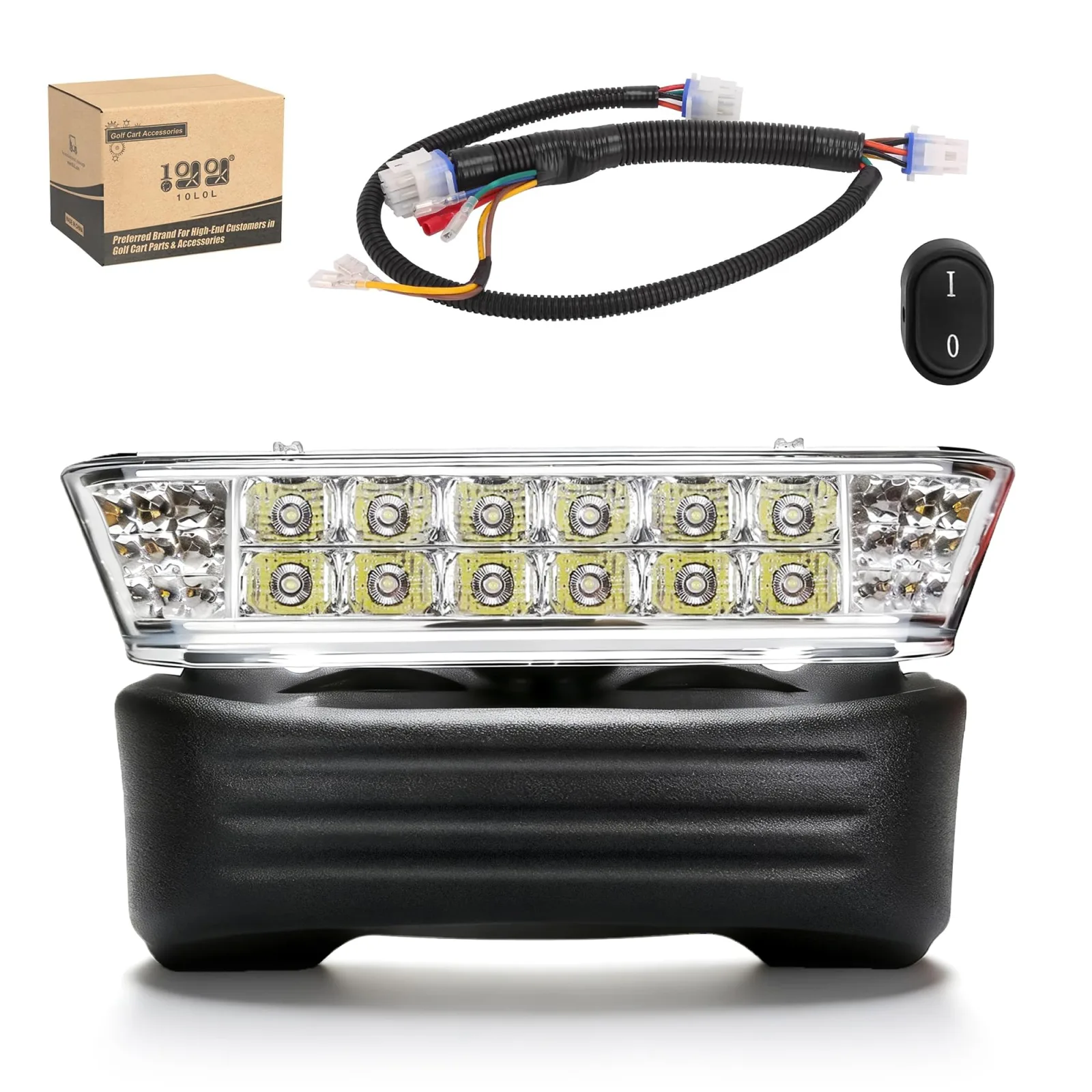 10L0L Club Car Precedent LED Headlight Kit with Bumper