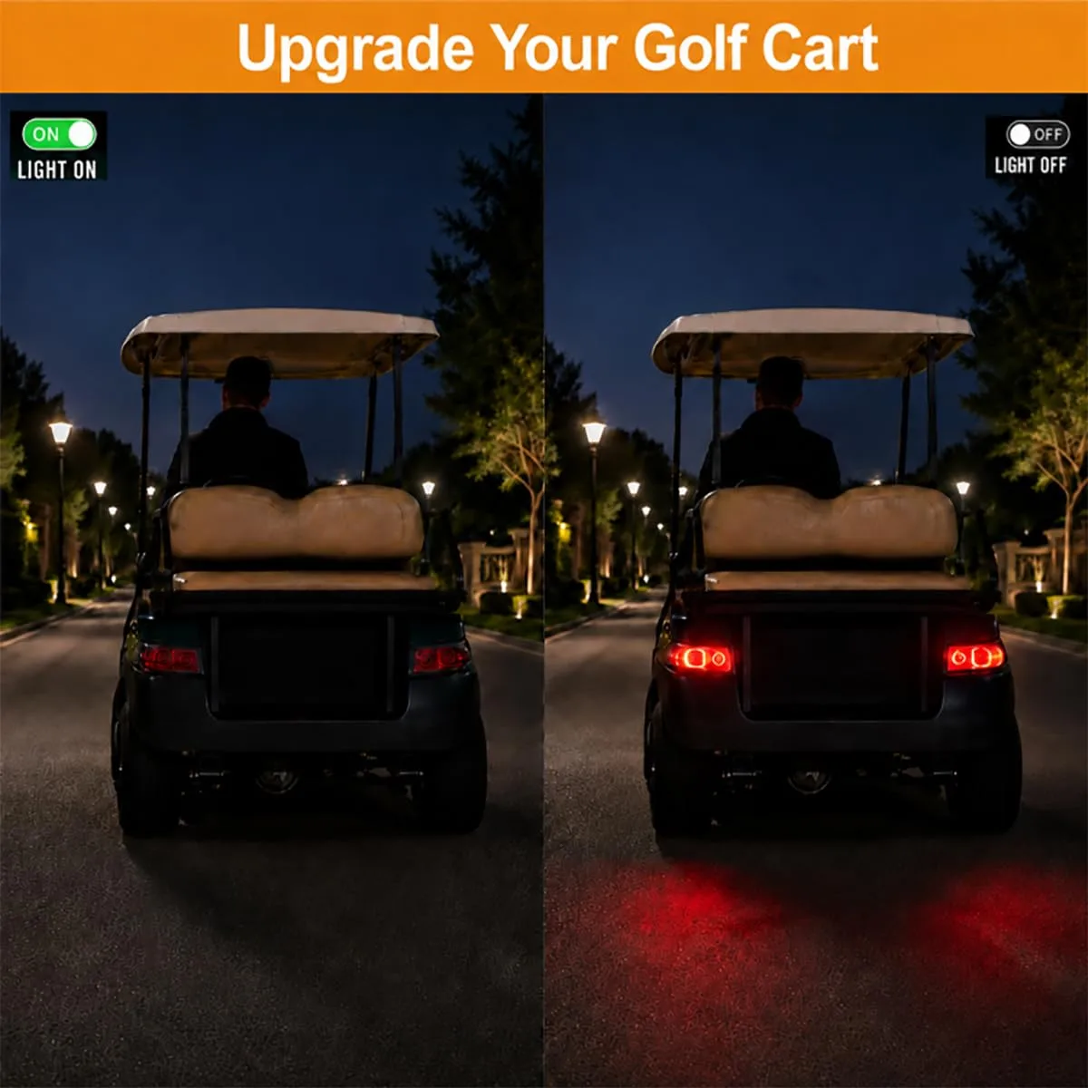 XINSTCO LED Tail Lights for Club Car Precedent and Tempo image 4