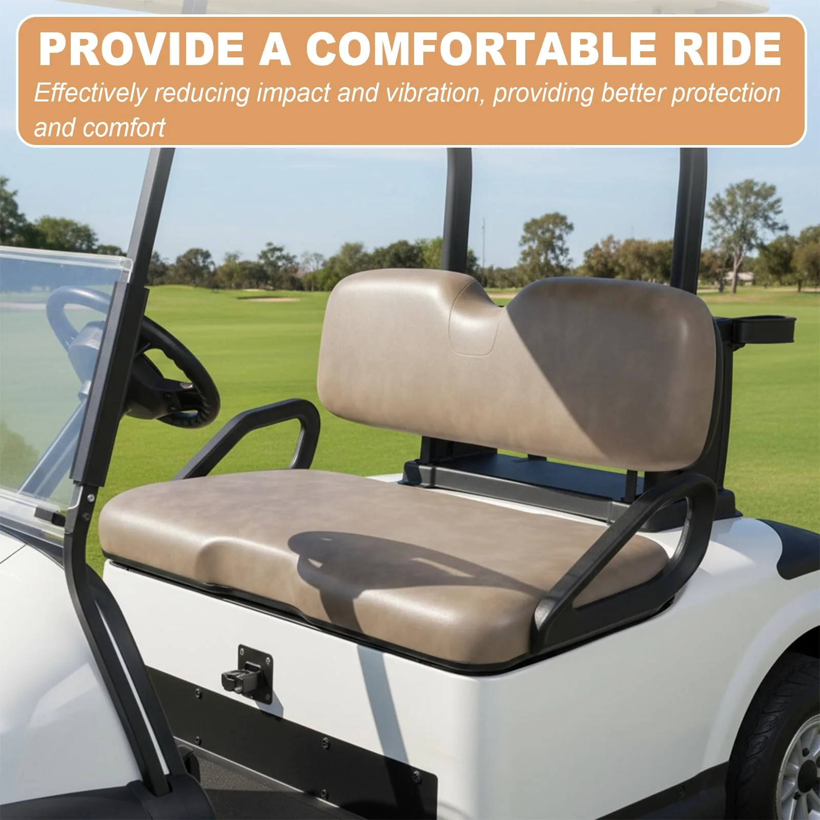 E-Z-GO RXV Front Seat Cushion and Backrest Assembly image 3