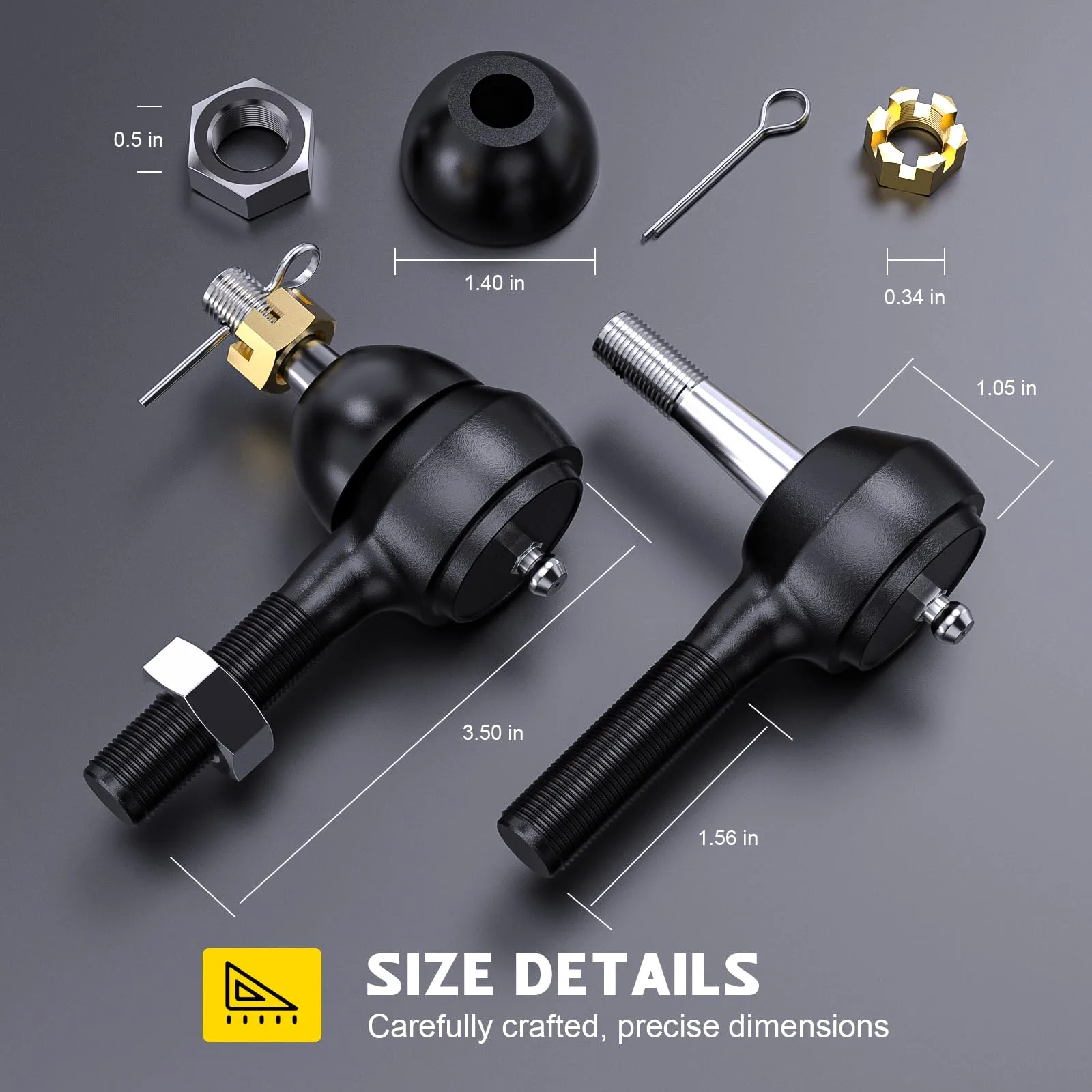 IOOBLBEI Club Car DS Tie Rod End Ball Joint Kit image 3