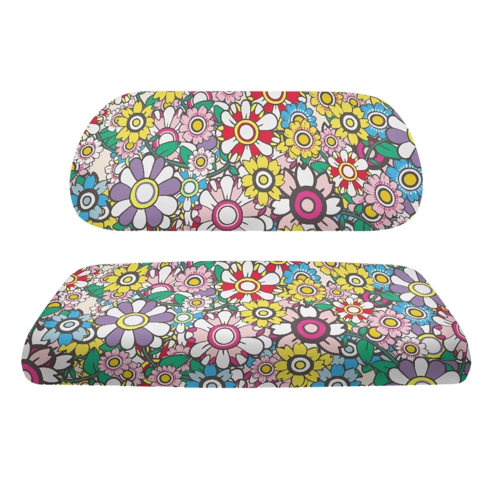Yuyamidu Tropical Flower 2-Piece Golf Cart Seat Covers (Yuy-YSFH4372A2CZQ22) image 2