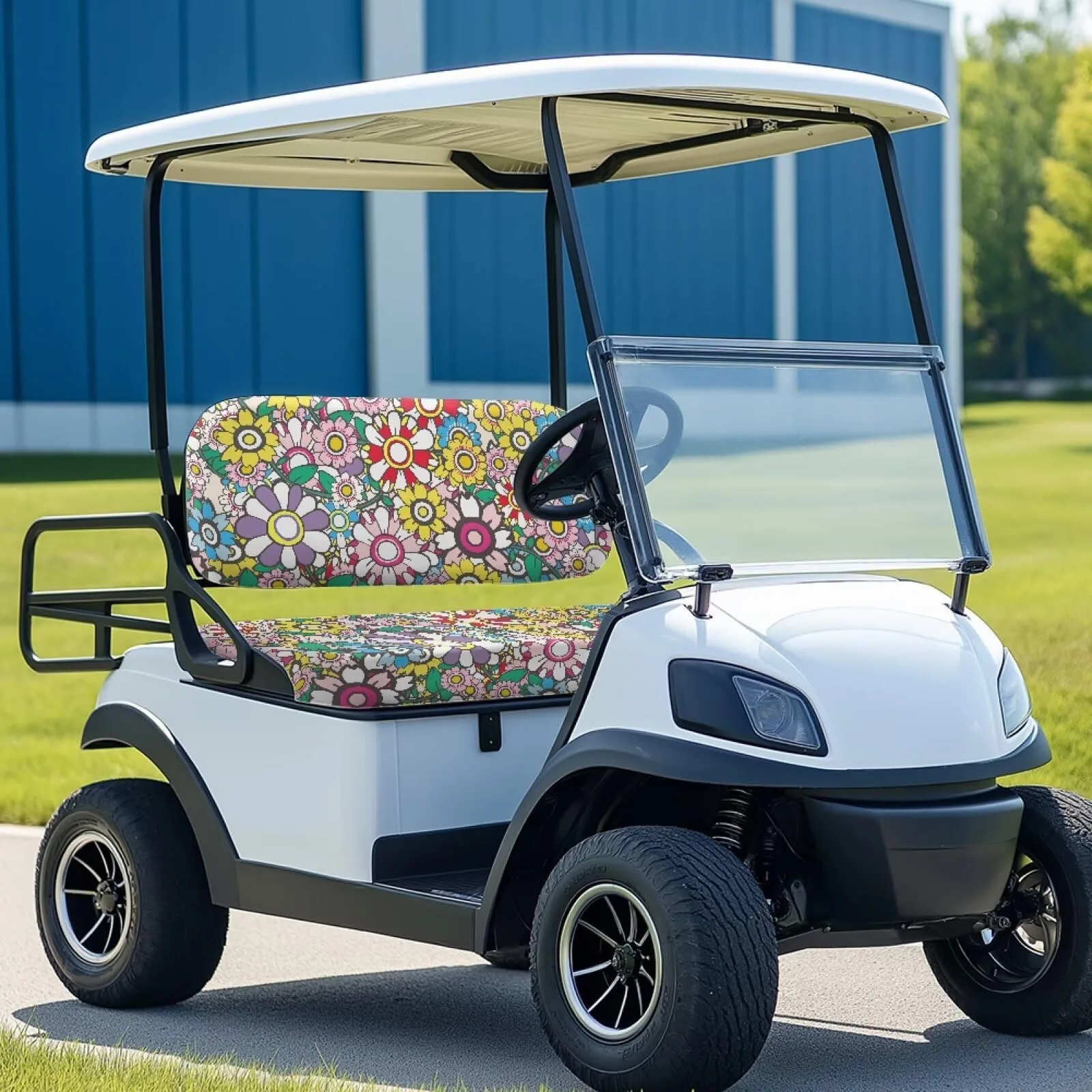 Yuyamidu Tropical Flower 2-Piece Golf Cart Seat Covers (Yuy-YSFH4372A2CZQ22) image 4