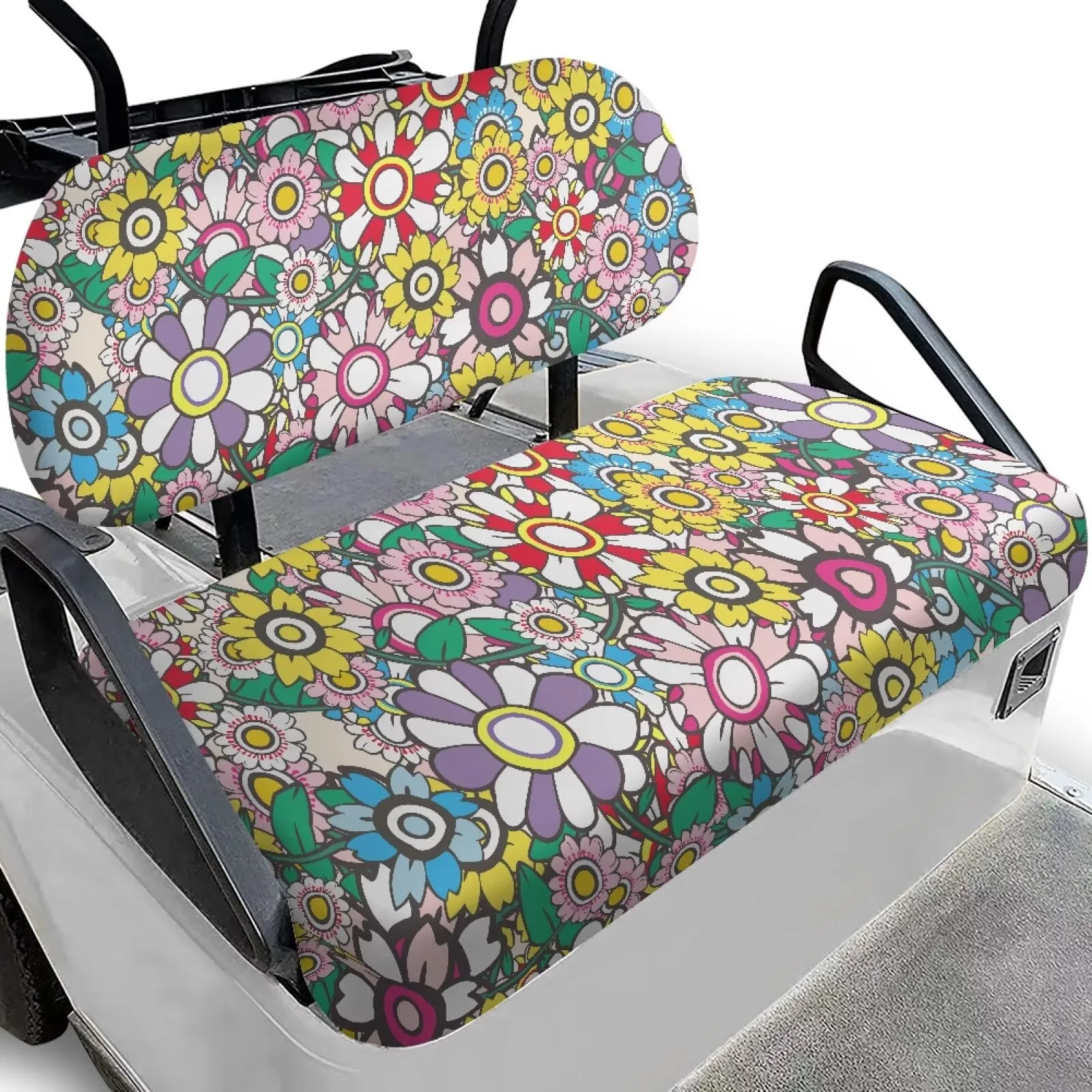 Yuyamidu Tropical Flower 2-Piece Golf Cart Seat Covers (Yuy-YSFH4372A2CZQ22)