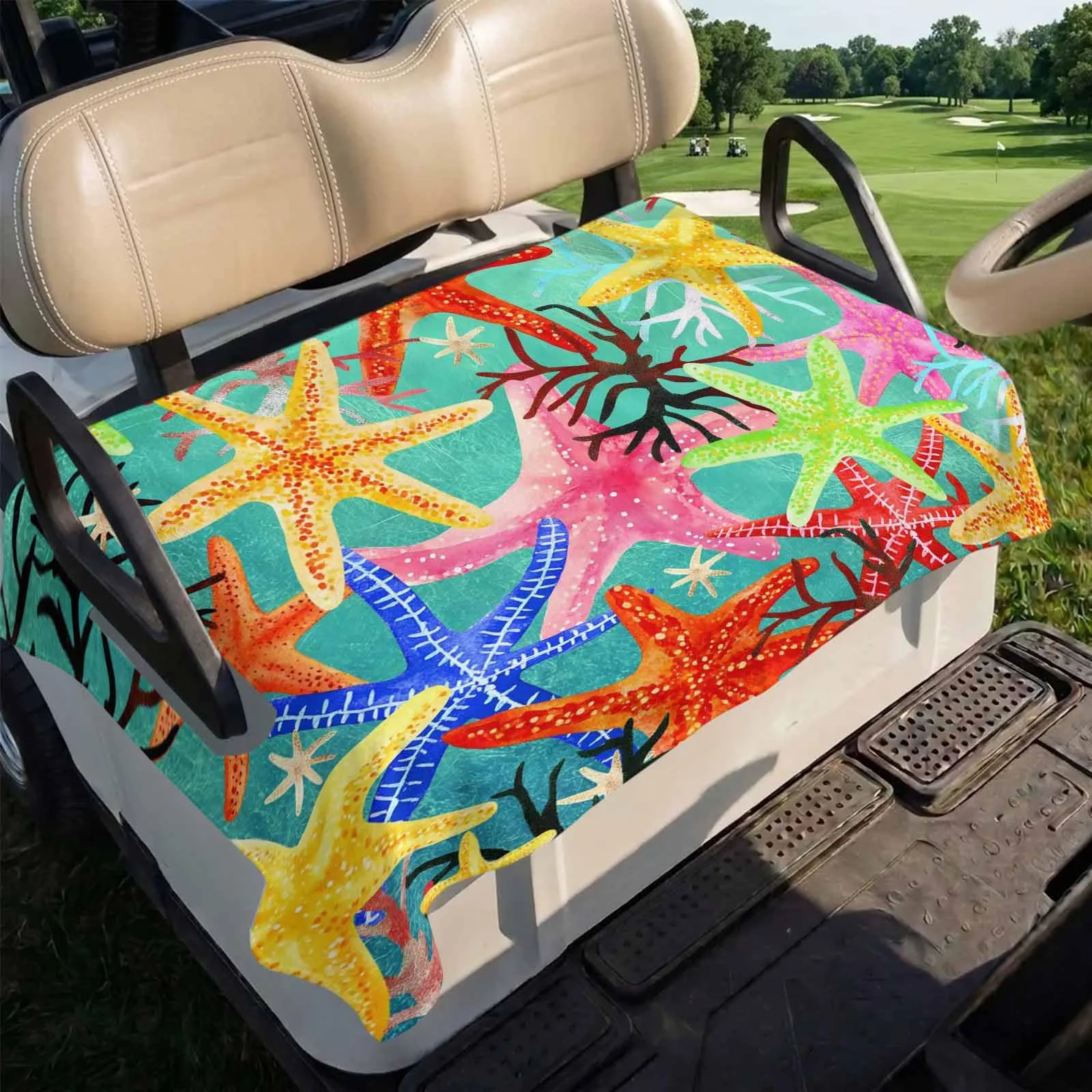 Trosturdspn Starfish Golf Cart Seat Cover Blanket image 4