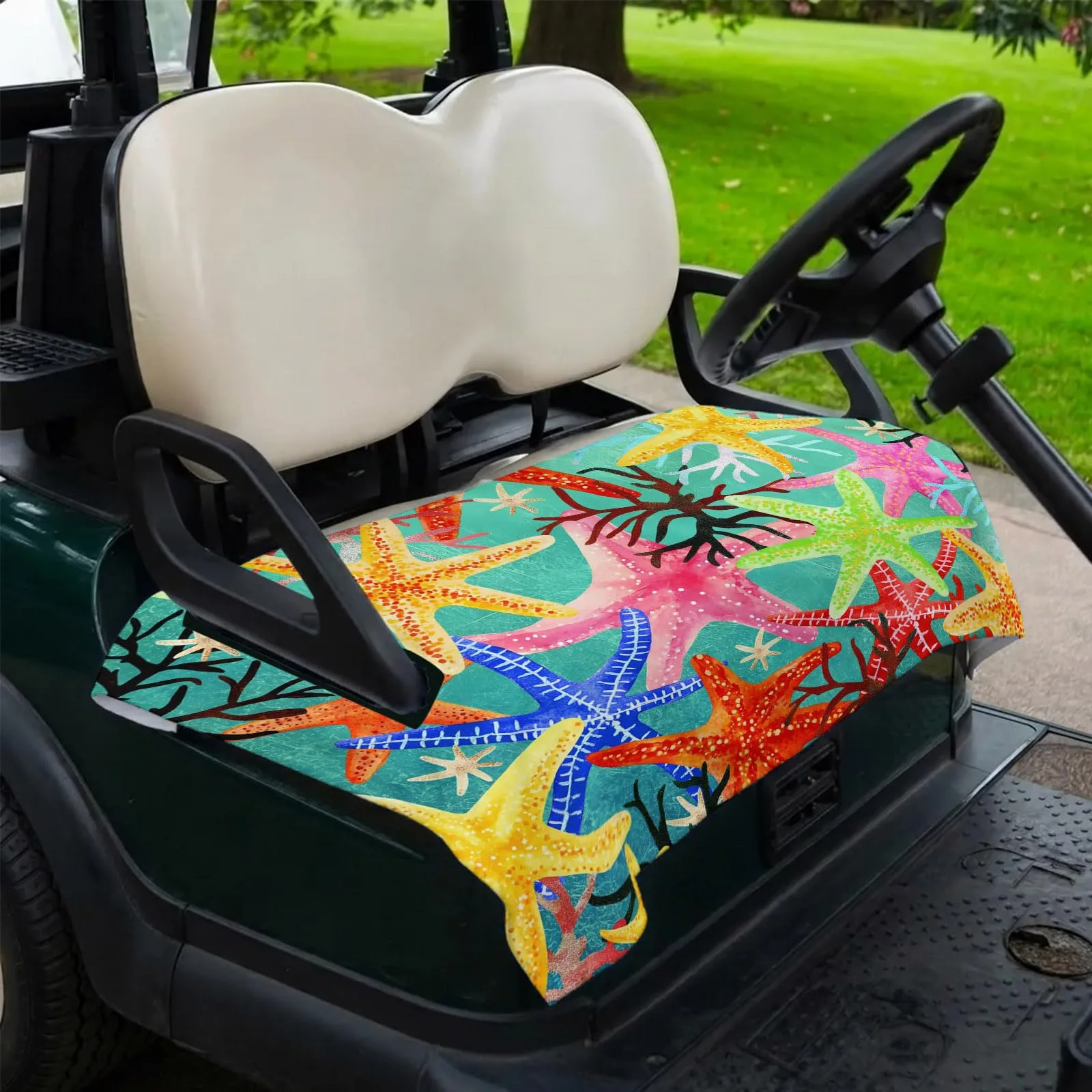 Trosturdspn Starfish Golf Cart Seat Cover Blanket