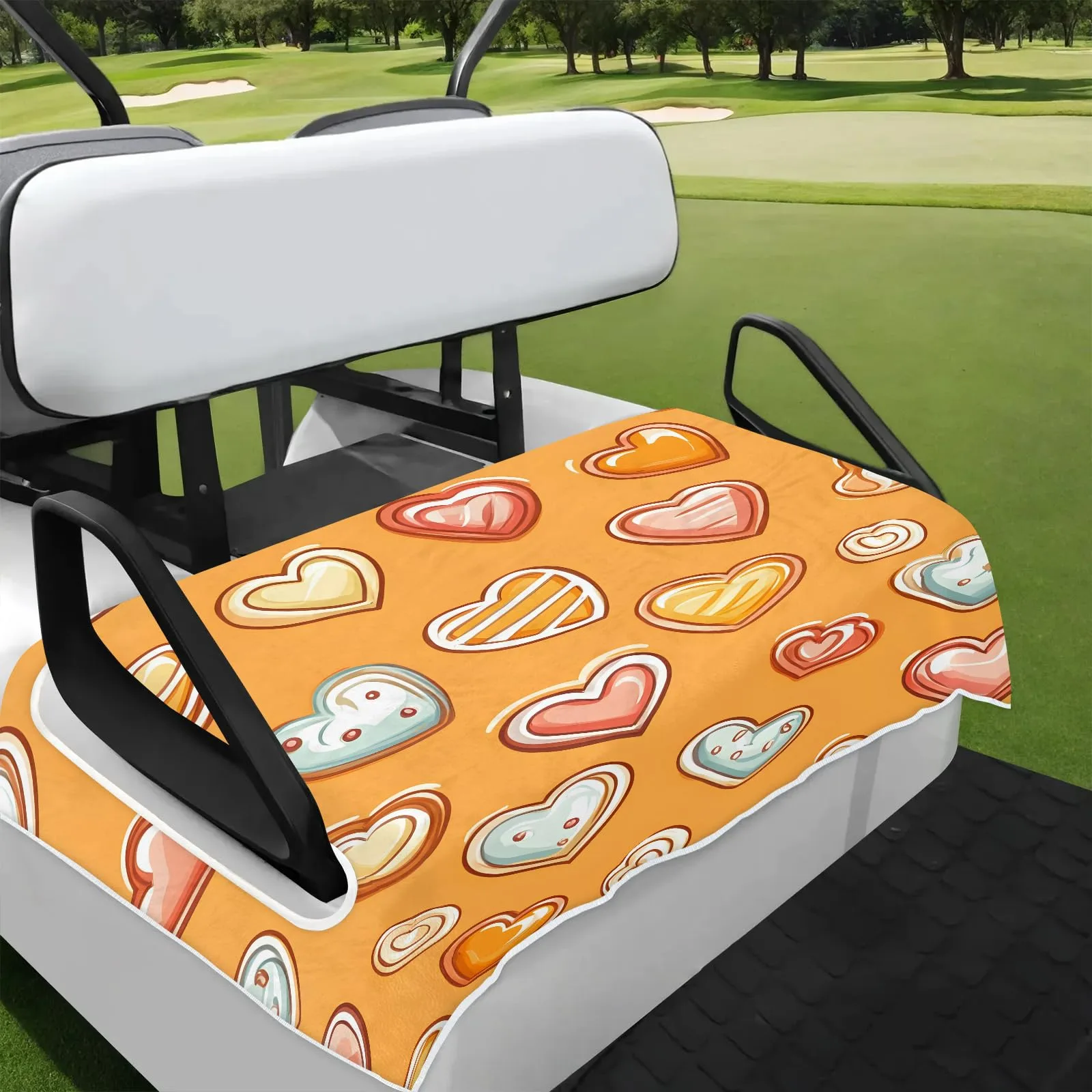 Tiveruda Golf Cart Seat Cover for Double Seats 51 x 31 in