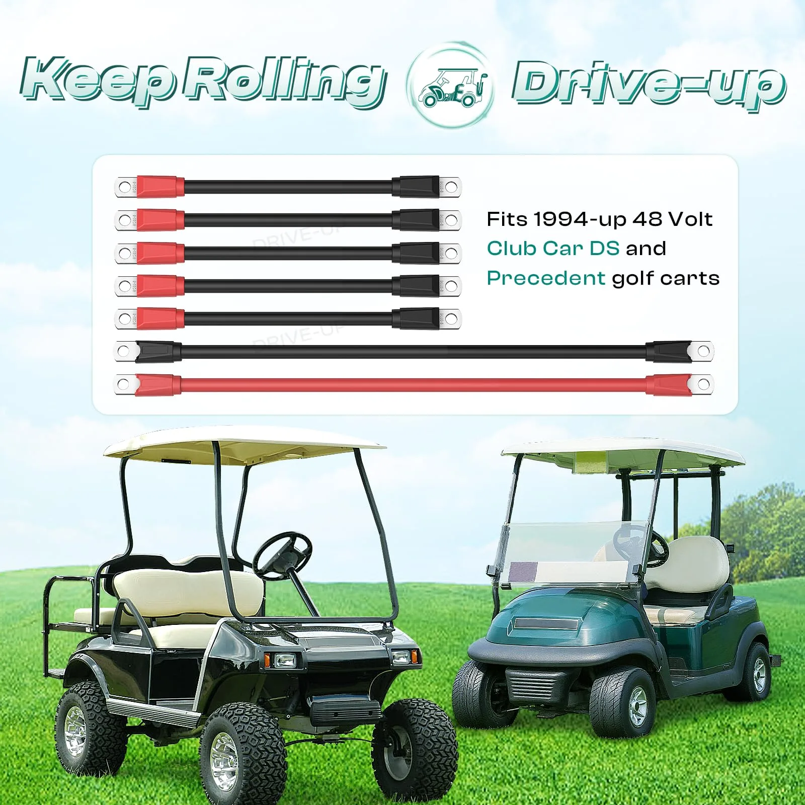 DRIVE UP DU00026 48V Club Car Battery Cable Set image 2