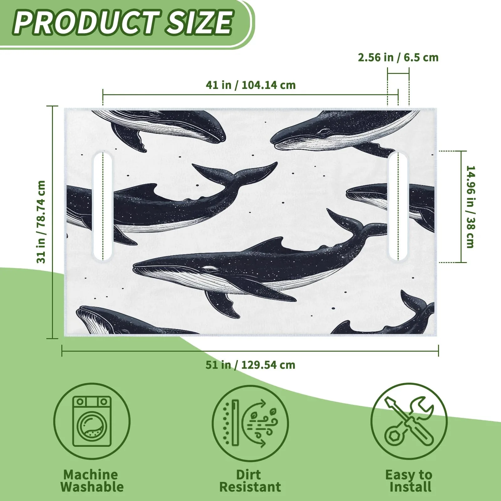 Tiveruda Ocean Black Sharks Golf Cart Seat Cover image 2