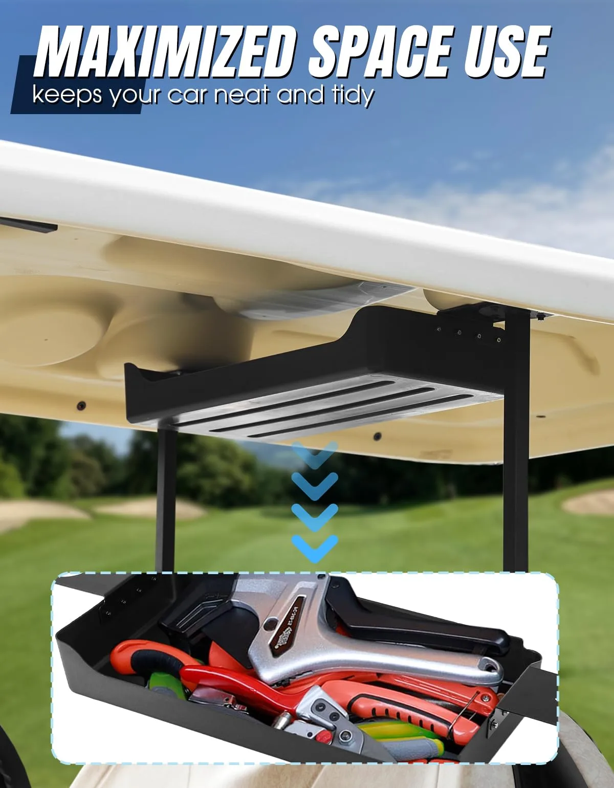 Dacalo Overhead Storage Tray for Club Car Tempo 2025 image 2