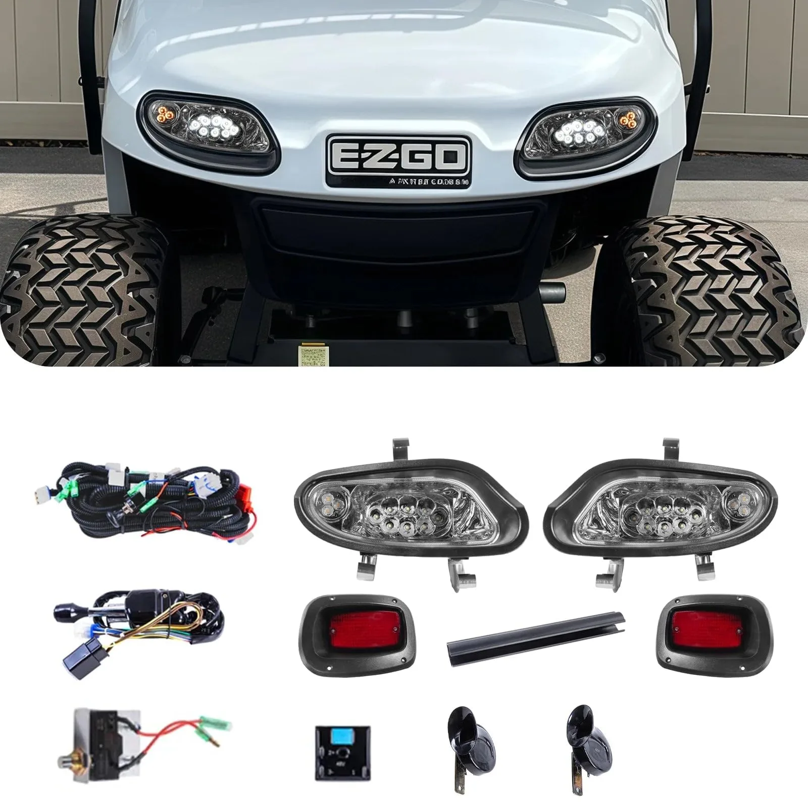 Rainier Parts LED Light Kit for E-Z-GO TXT 2014+