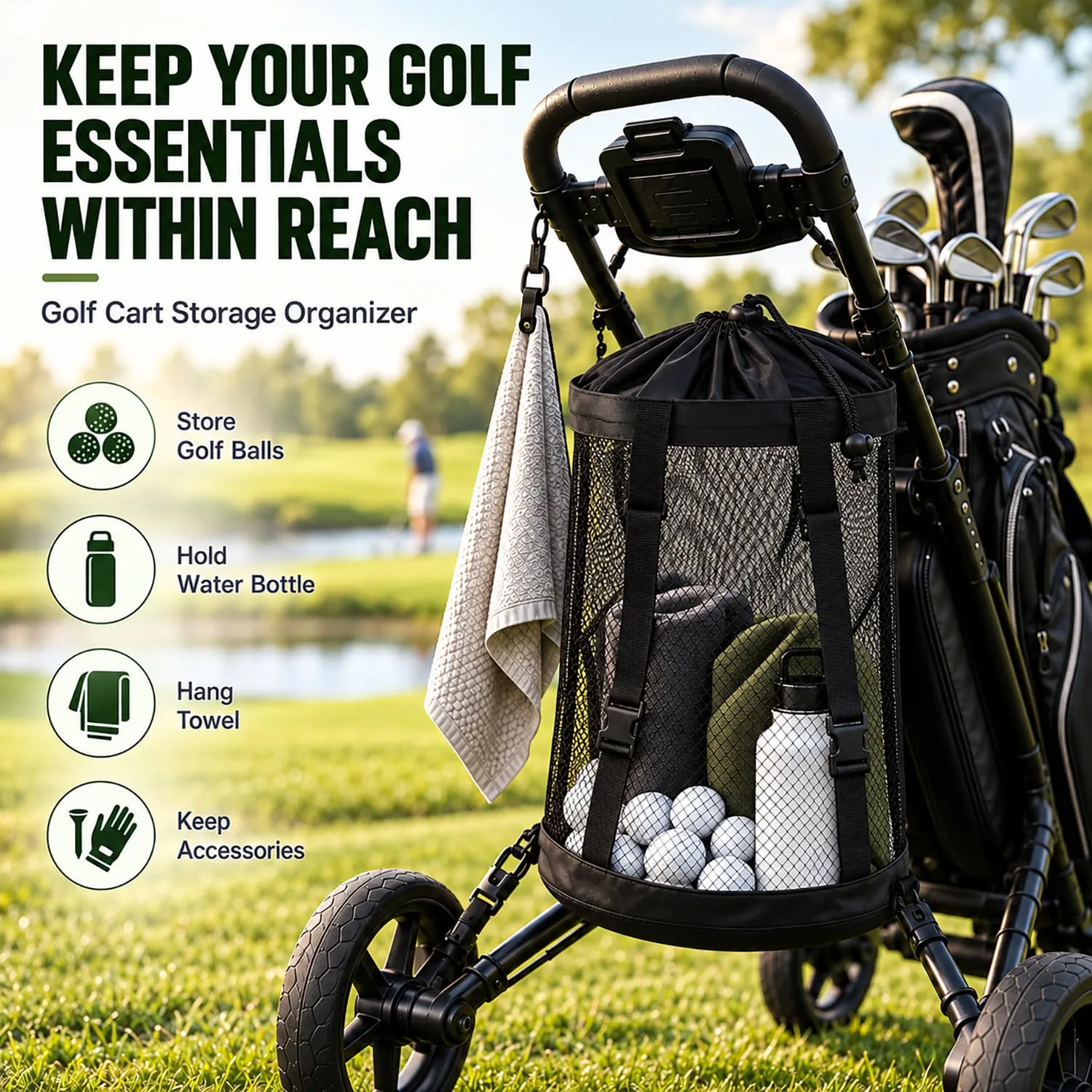 OPCNZJSC Storage Bag for Motocaddy M5 GPS Push Cart image 2