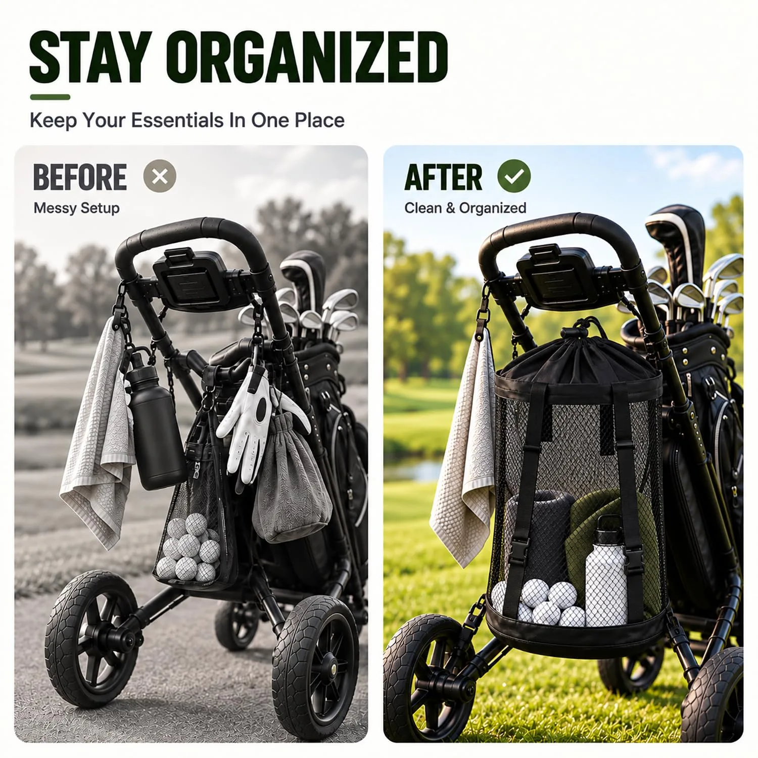 OPCNZJSC Storage Bag for Motocaddy M5 GPS Push Cart image 3