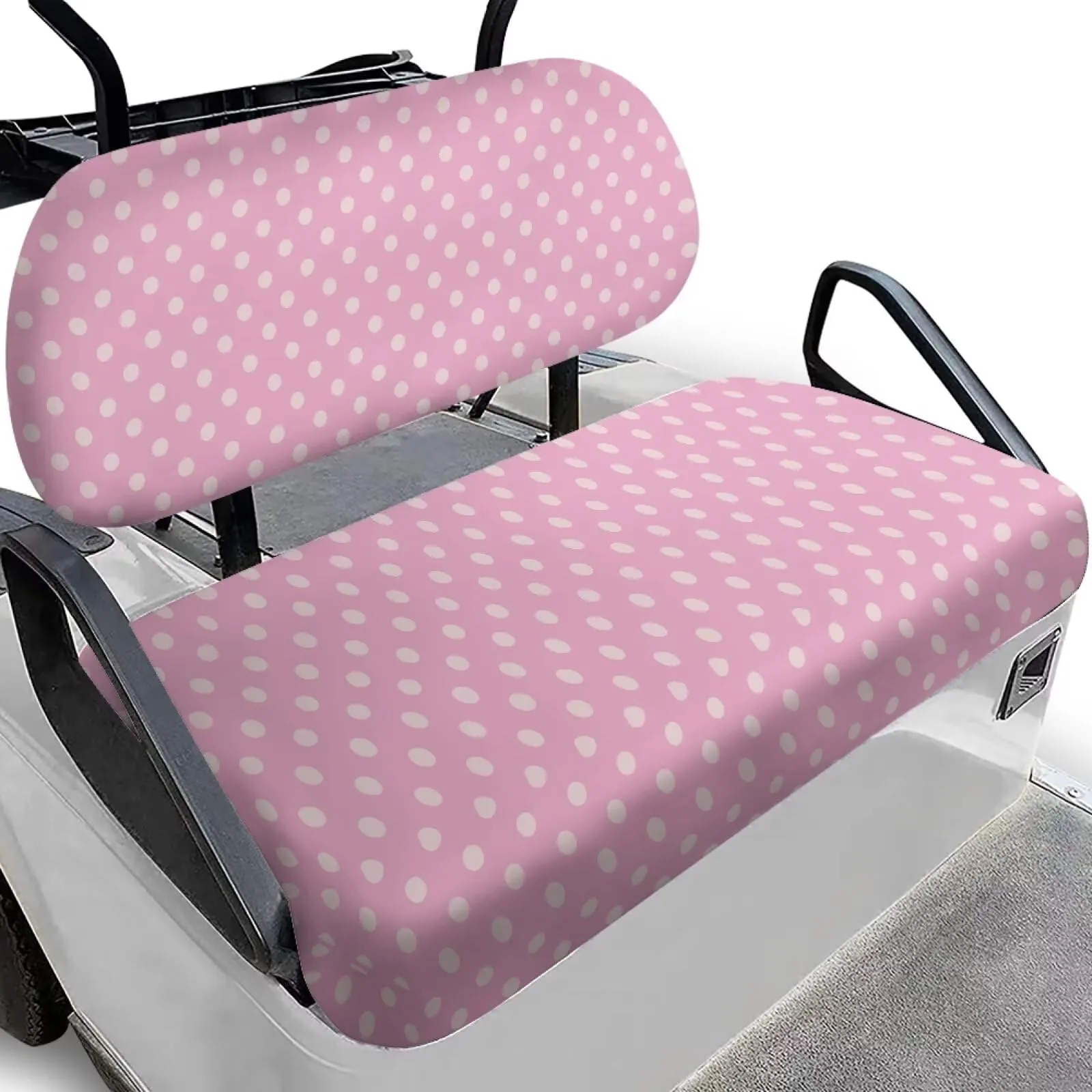 Yewattles Pink Wave Point Golf Cart Seat Cover