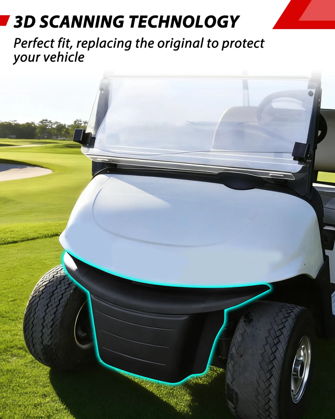 POKIAUTO Front Bumper Kit for E-Z-GO RXV | UMG-2603021 image 3