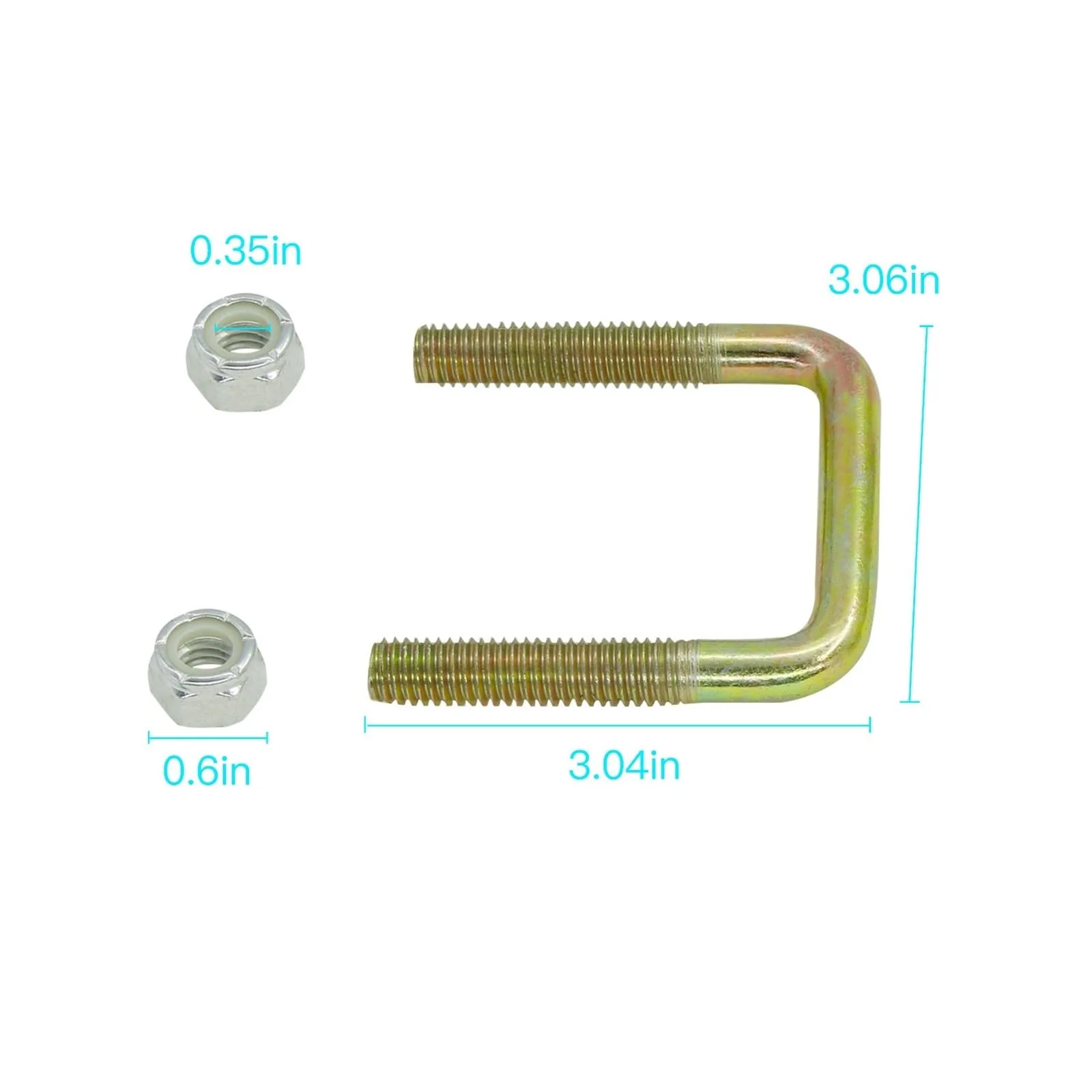 Generic U-Bolt for E-Z-GO TXT Golf Cart | VVNZICQAN image 3