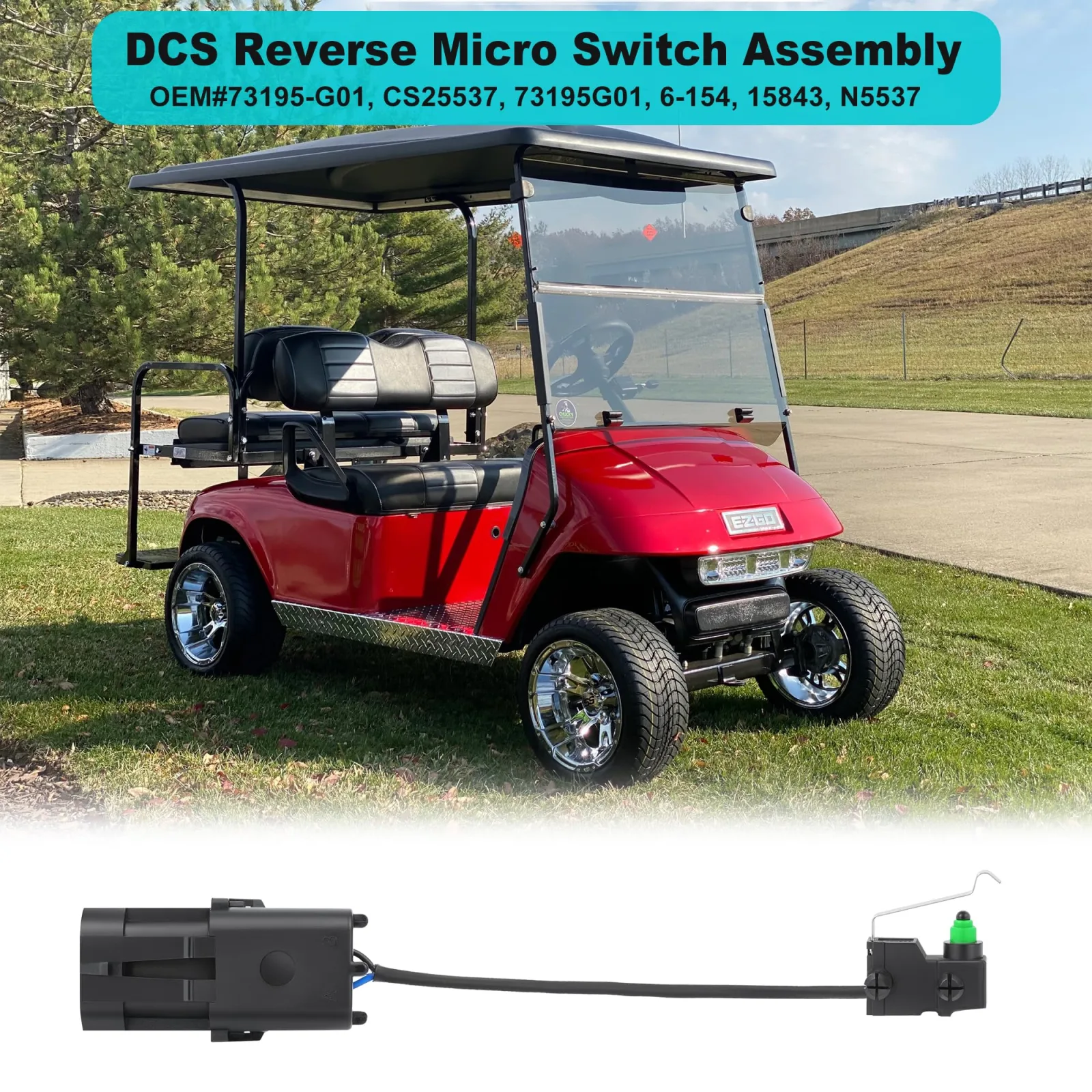 10L0L DCS Reverse Micro Switch for E-Z-GO TXT Medalist image 3